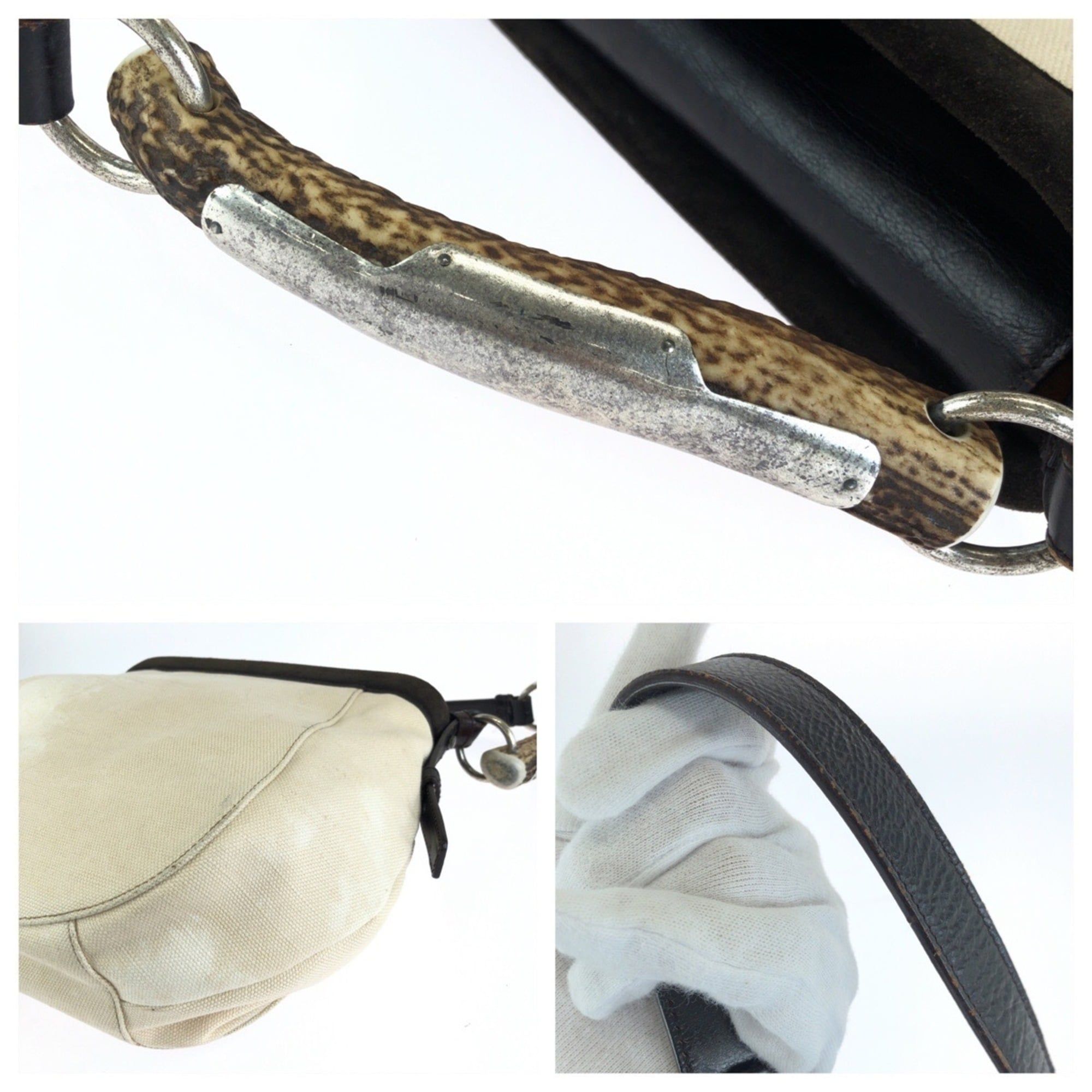 Canvas Leather Shoulder Bag (Pre-Owned) - Yves Saint Laurent - Modalova