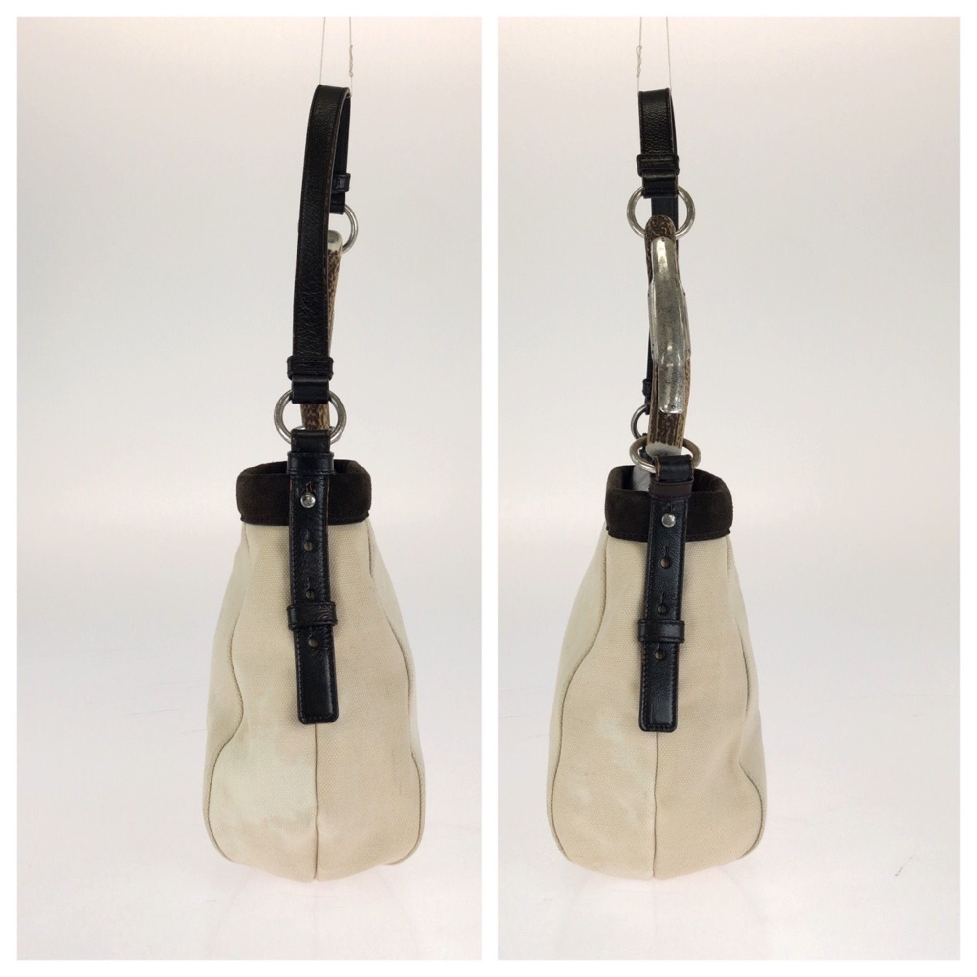 Canvas Leather Shoulder Bag (Pre-Owned) - Yves Saint Laurent - Modalova