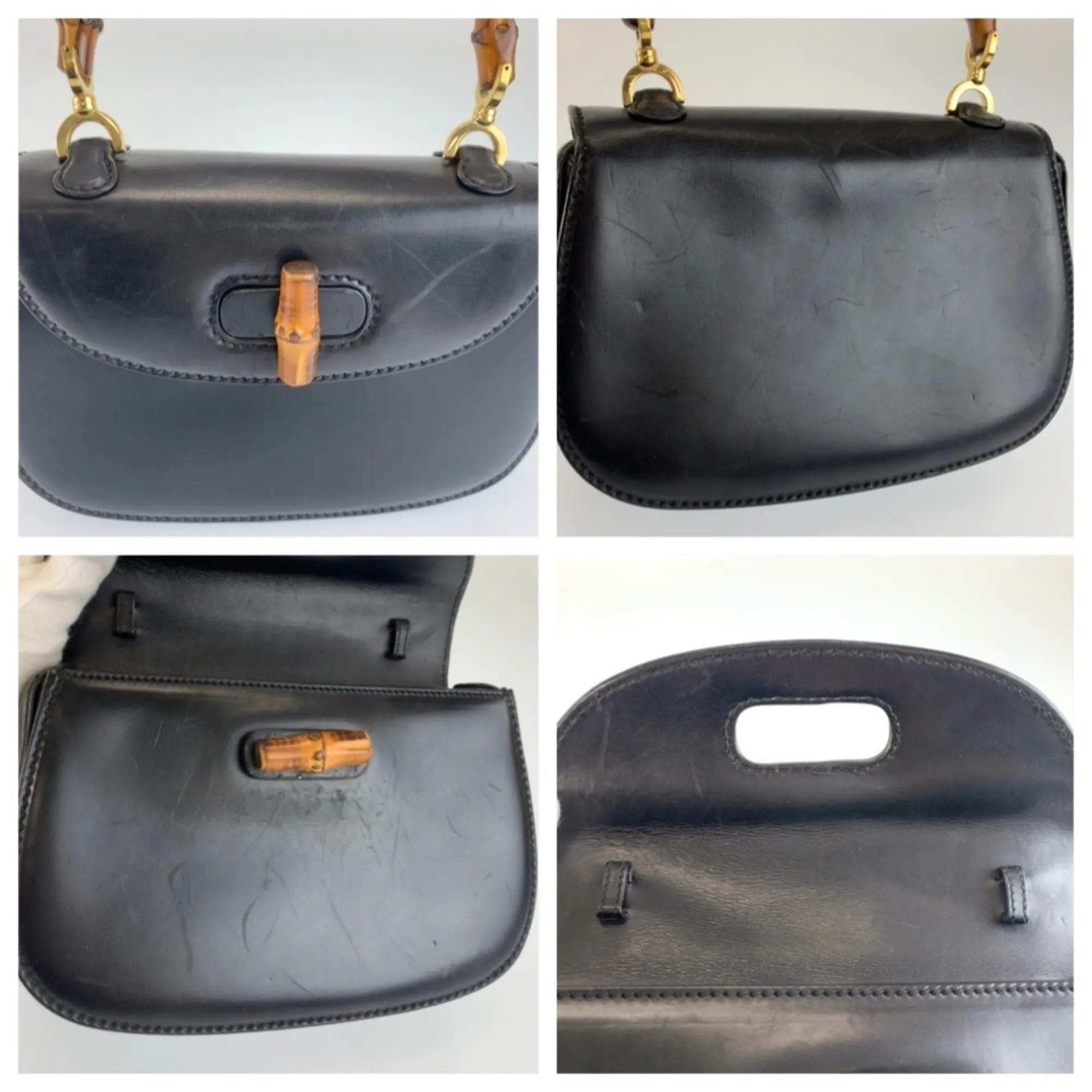 Leather Handbag (Pre-Owned) - Gucci - Modalova
