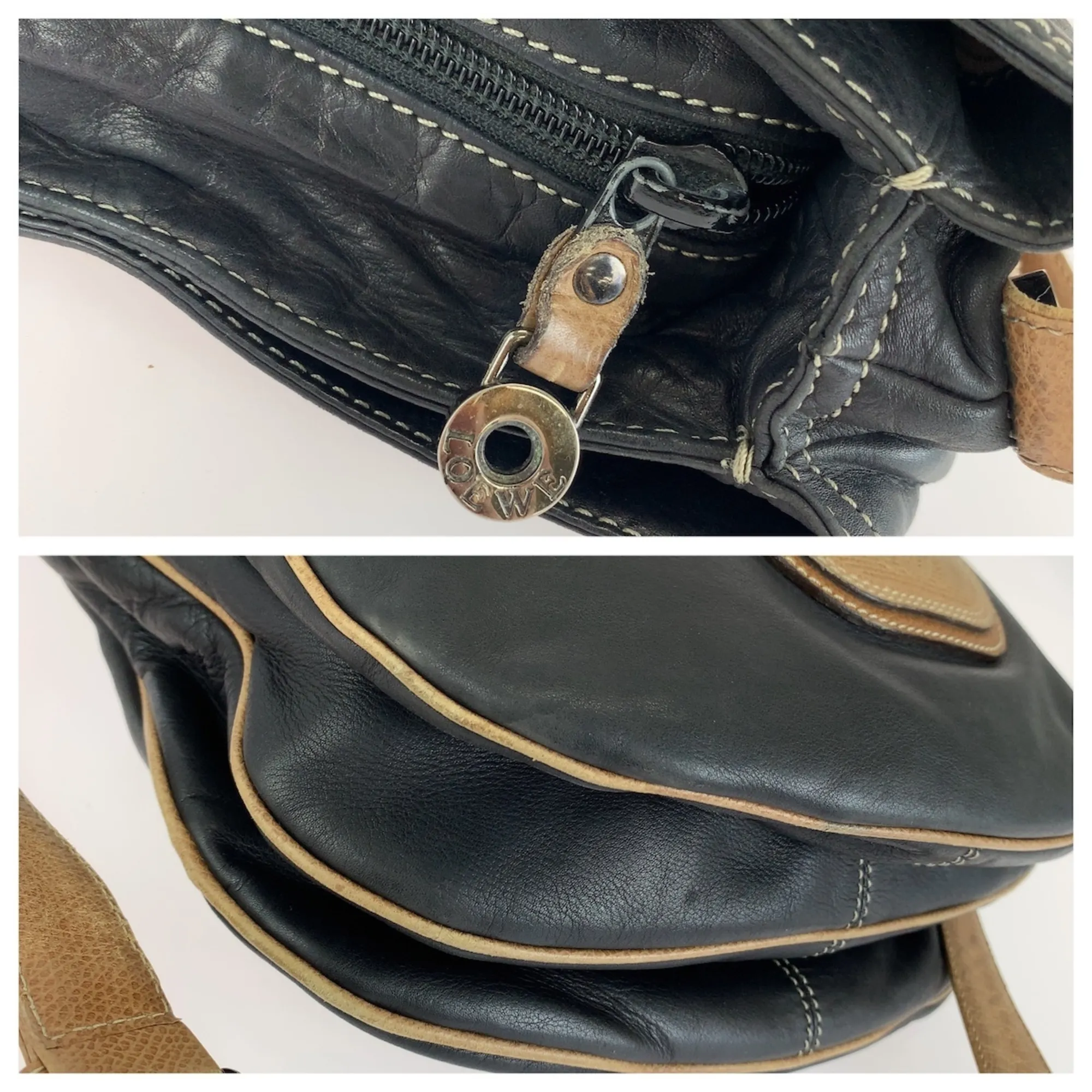 Leather Shoulder Bag (Pre-Owned) - Loewe - Modalova