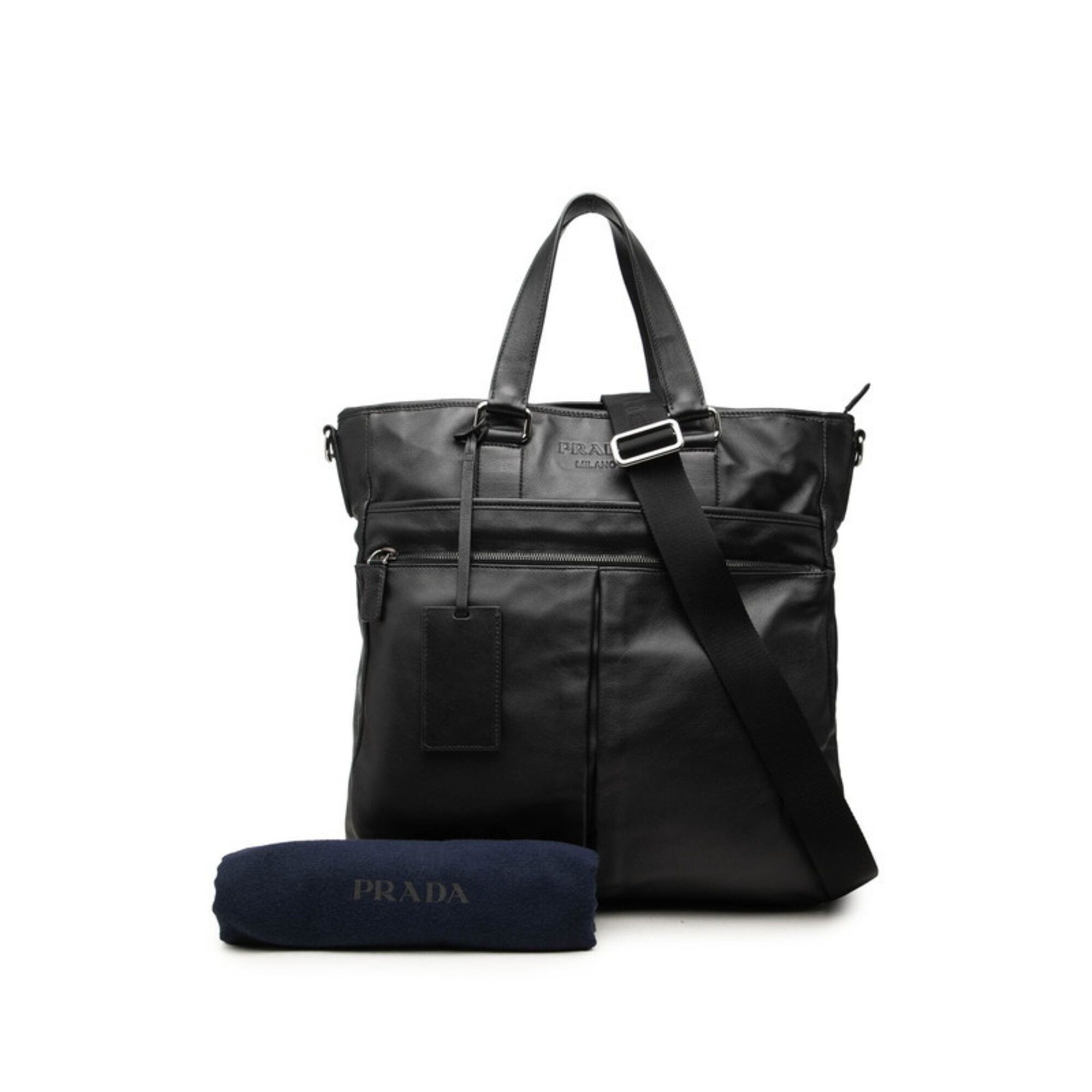Leather Shoulder Bag Tote Bag (Pre-Owned) - Prada - Modalova