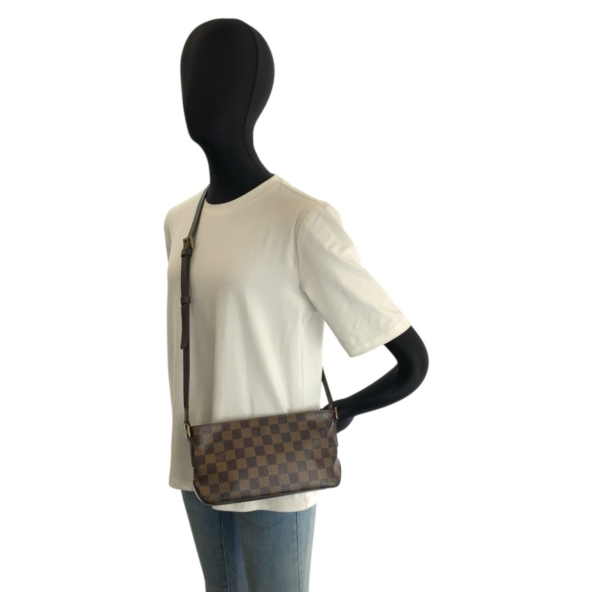 Damier Pvc Pochette Shoulder Bag (Pre-Owned) - Louis Vuitton - Modalova