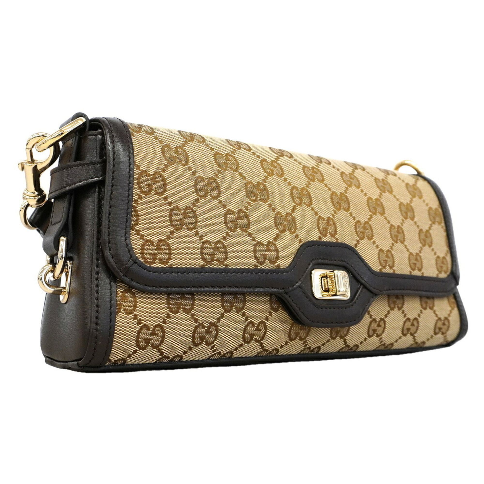Canvas Shoulder Bag (Pre-Owned) - Gucci - Modalova