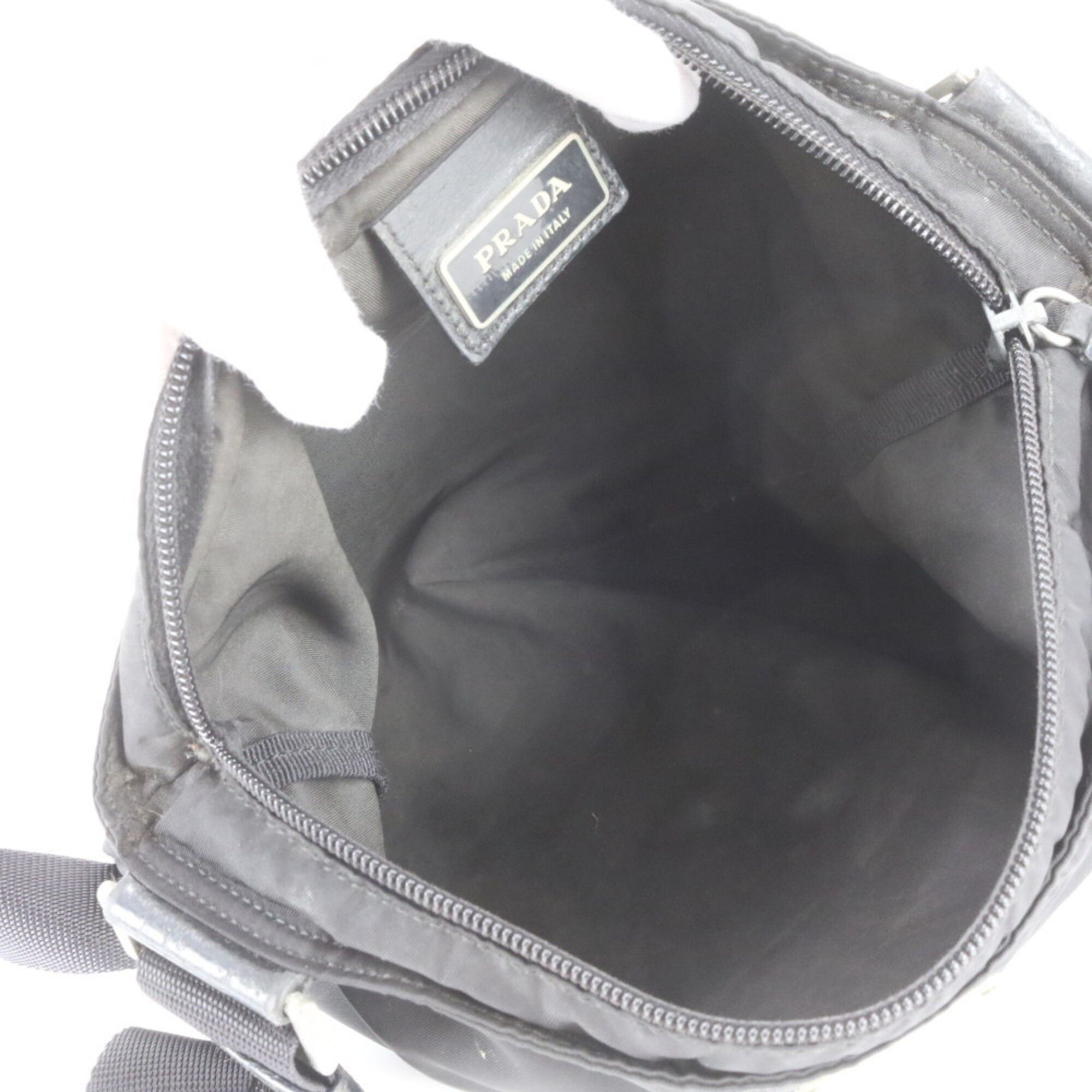 Leather Nylon Messenger Bag Shoulder Bag (Pre-Owned) - Prada - Modalova