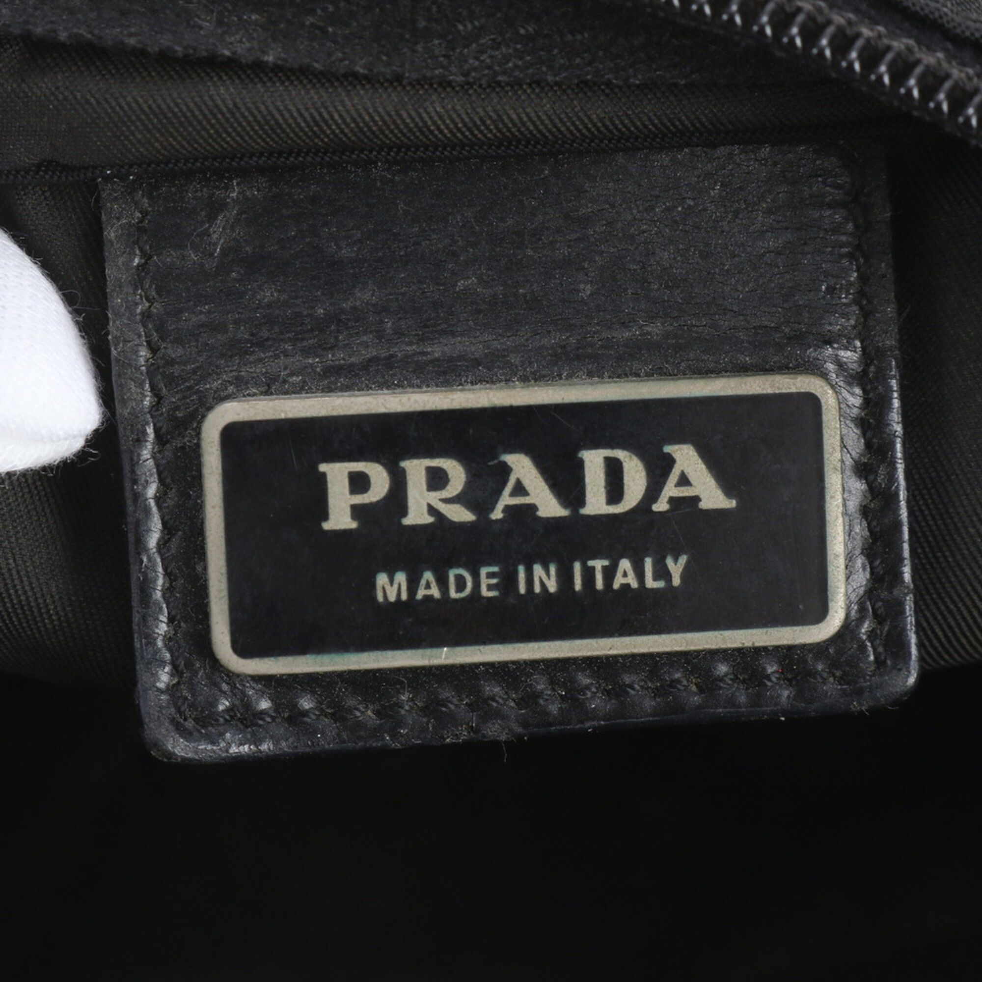 Leather Nylon Messenger Bag Shoulder Bag (Pre-Owned) - Prada - Modalova