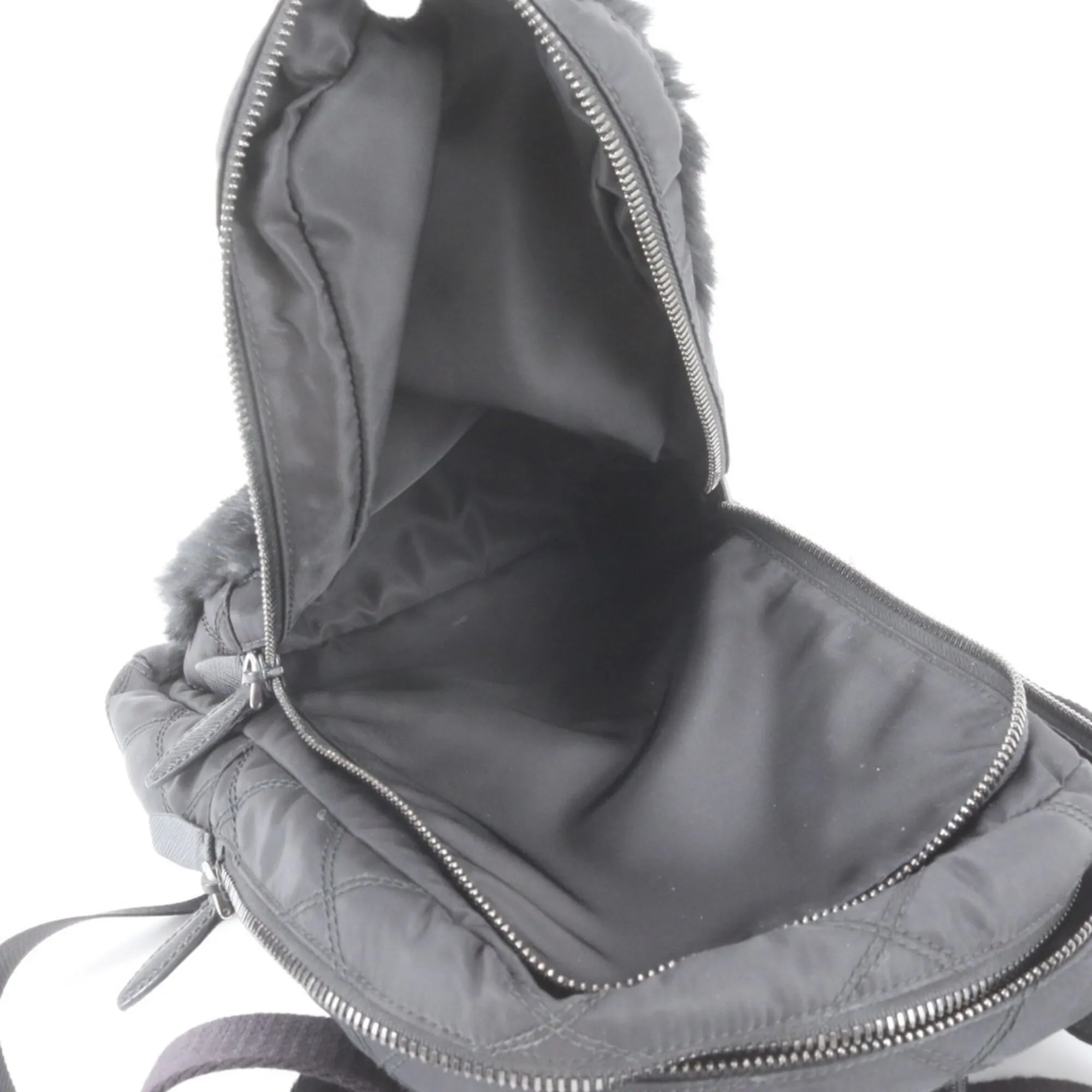 Leather Nylon Backpack (Pre-Owned) - Prada - Modalova