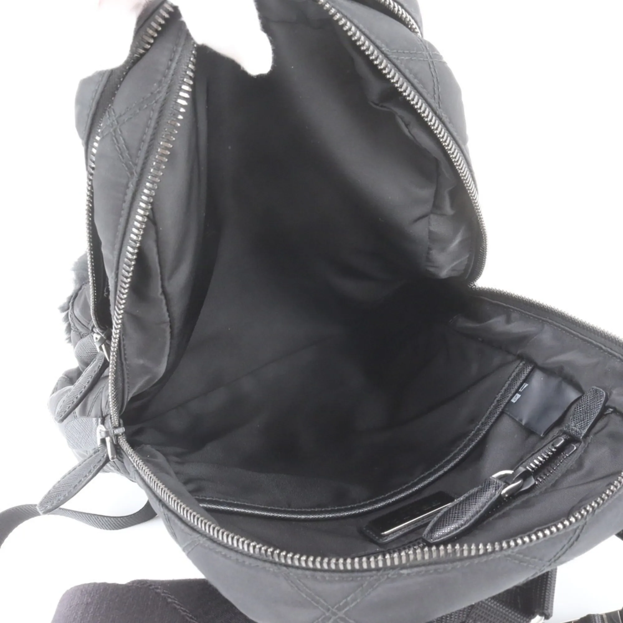 Leather Nylon Backpack (Pre-Owned) - Prada - Modalova