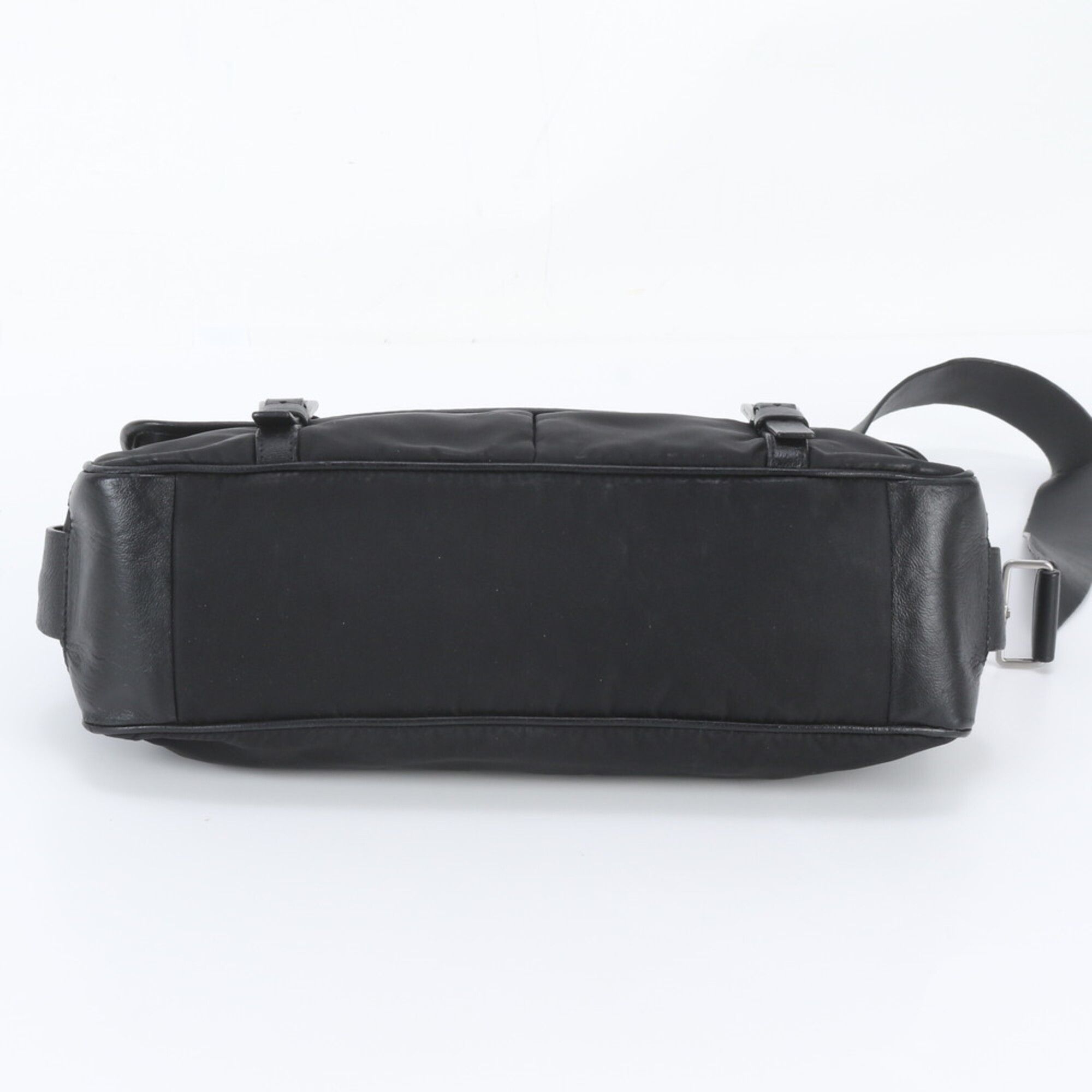 Leather Nylon Messenger Bag Shoulder Bag (Pre-Owned) - Prada - Modalova