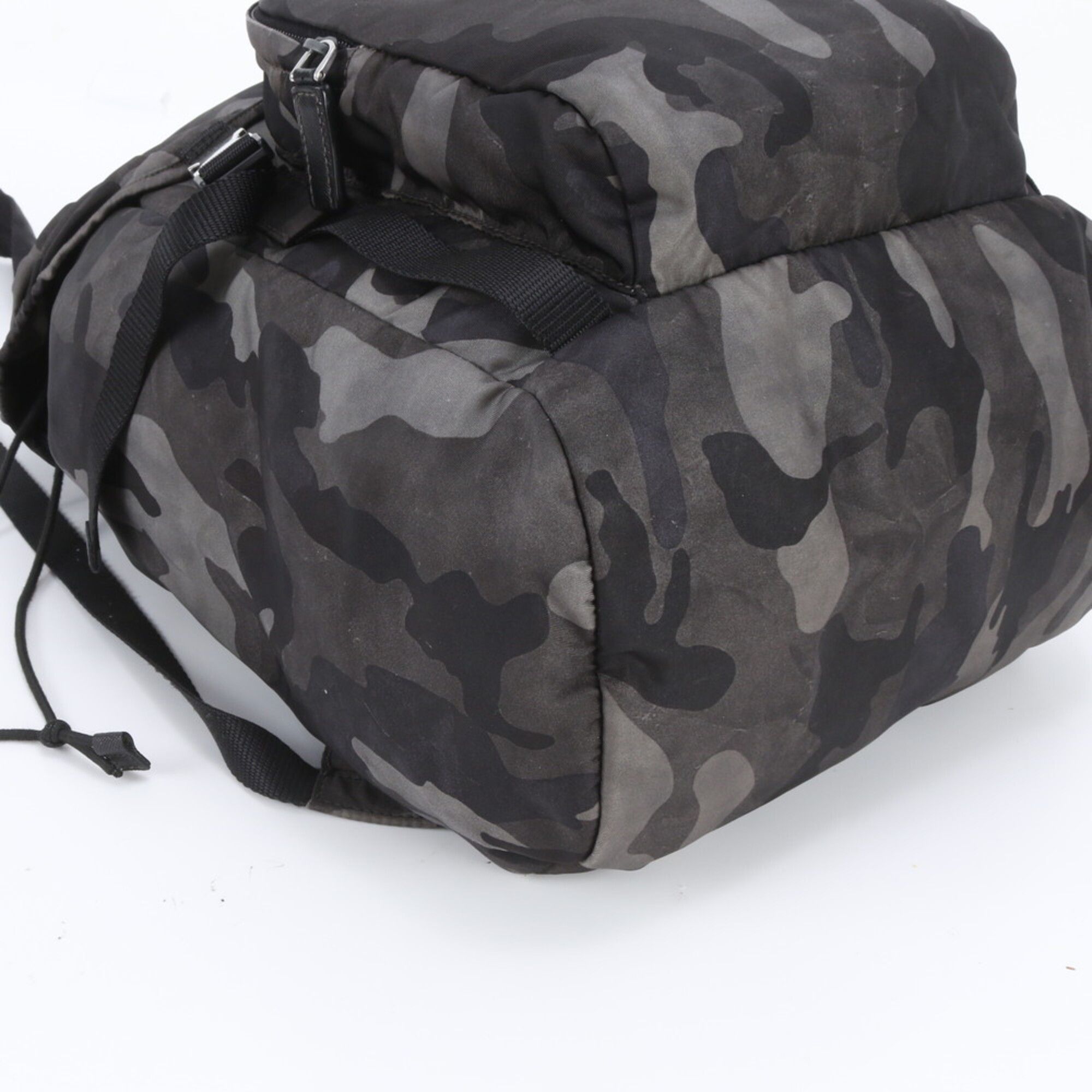 Leather Nylon Backpack (Pre-Owned) - Prada - Modalova