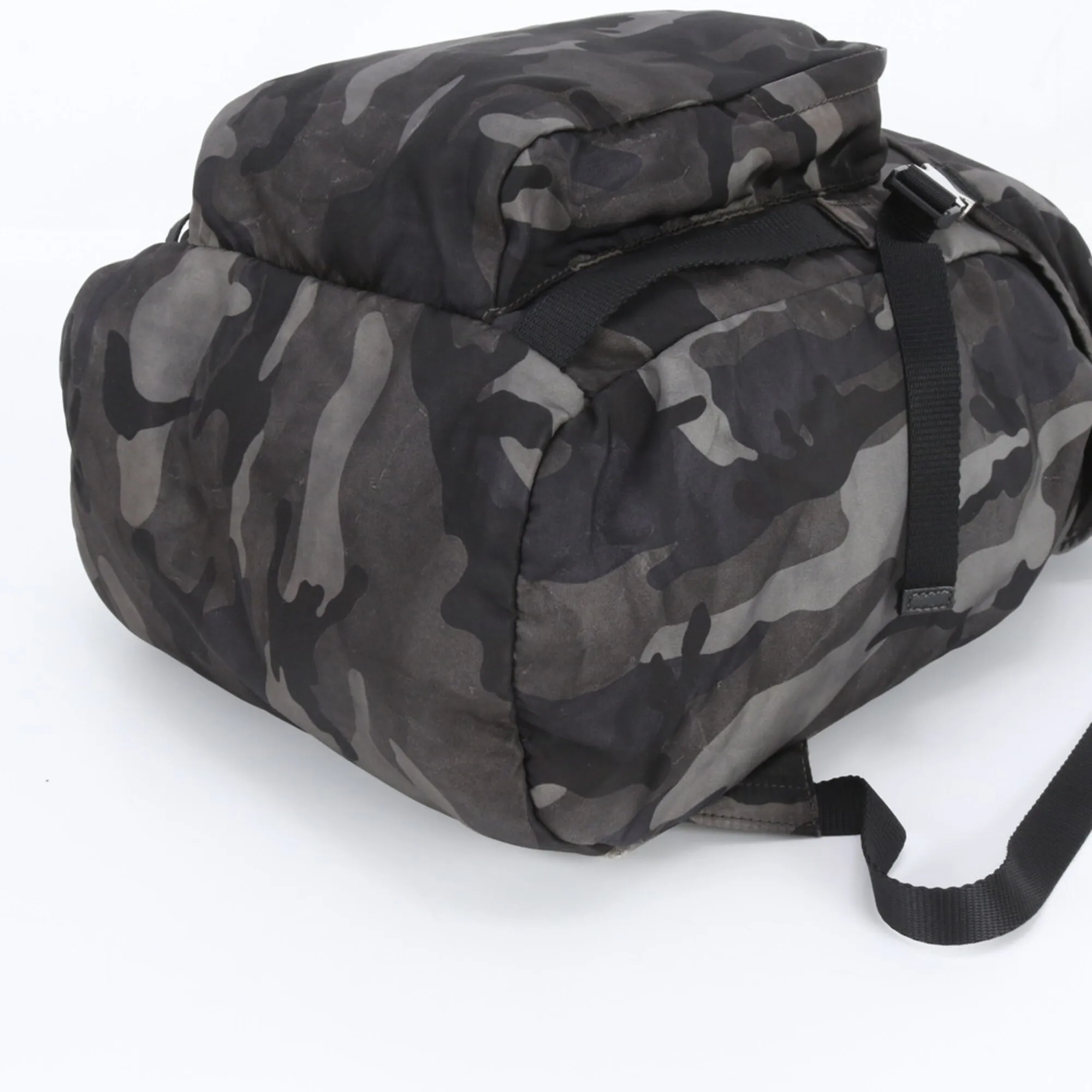 Leather Nylon Backpack (Pre-Owned) - Prada - Modalova