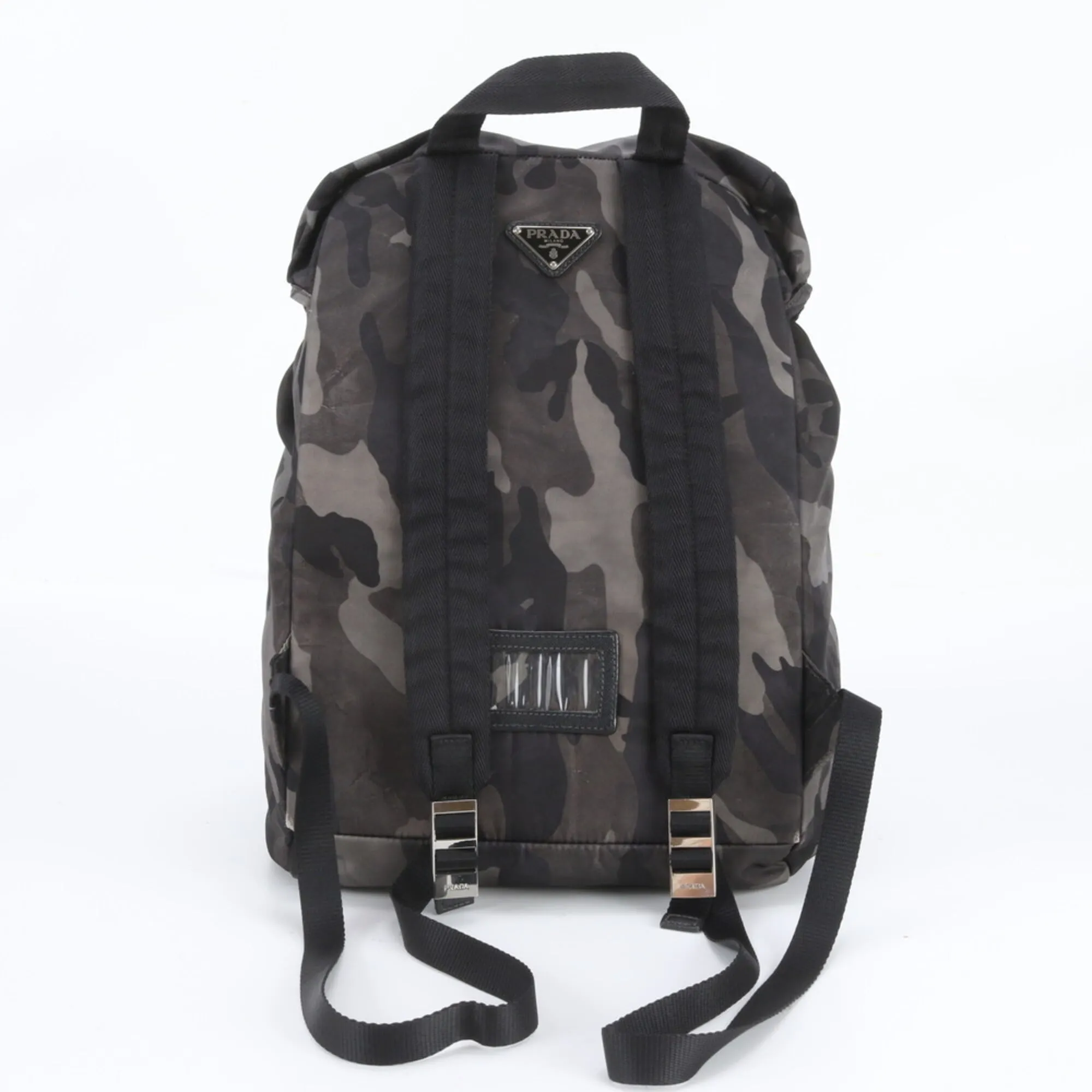 Leather Nylon Backpack (Pre-Owned) - Prada - Modalova