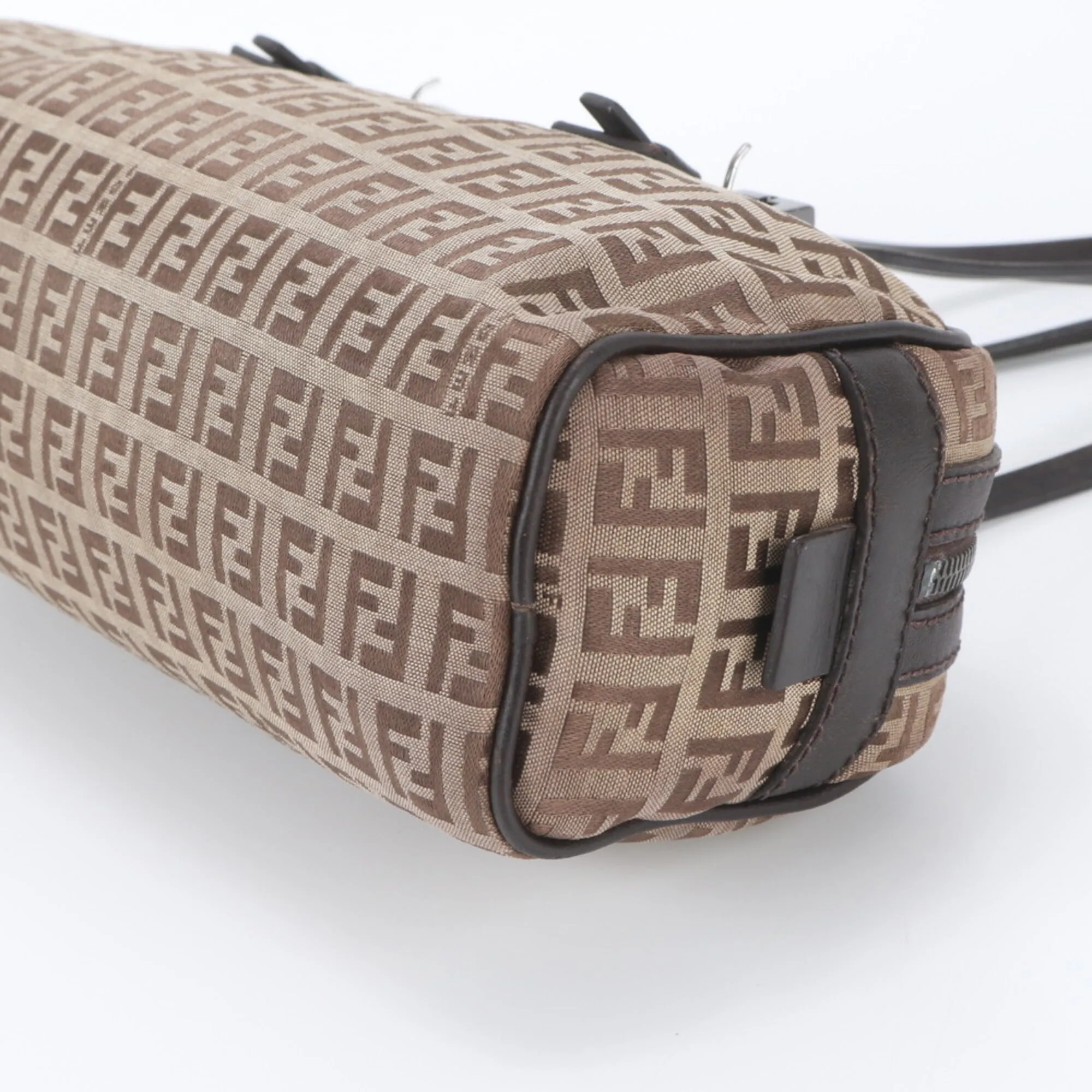 Leather Canvas Handbag Shoulder Bag (Pre-Owned) - Fendi - Modalova