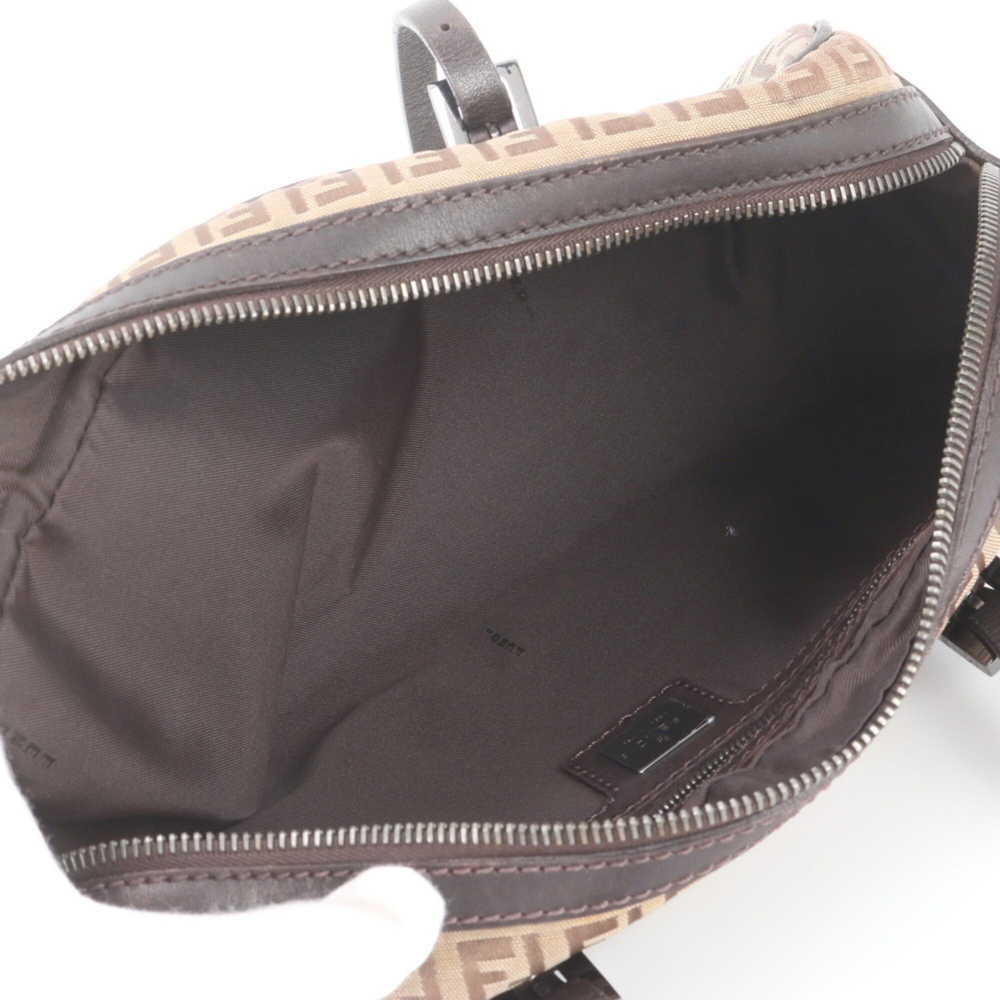 Leather Canvas Handbag Shoulder Bag (Pre-Owned) - Fendi - Modalova