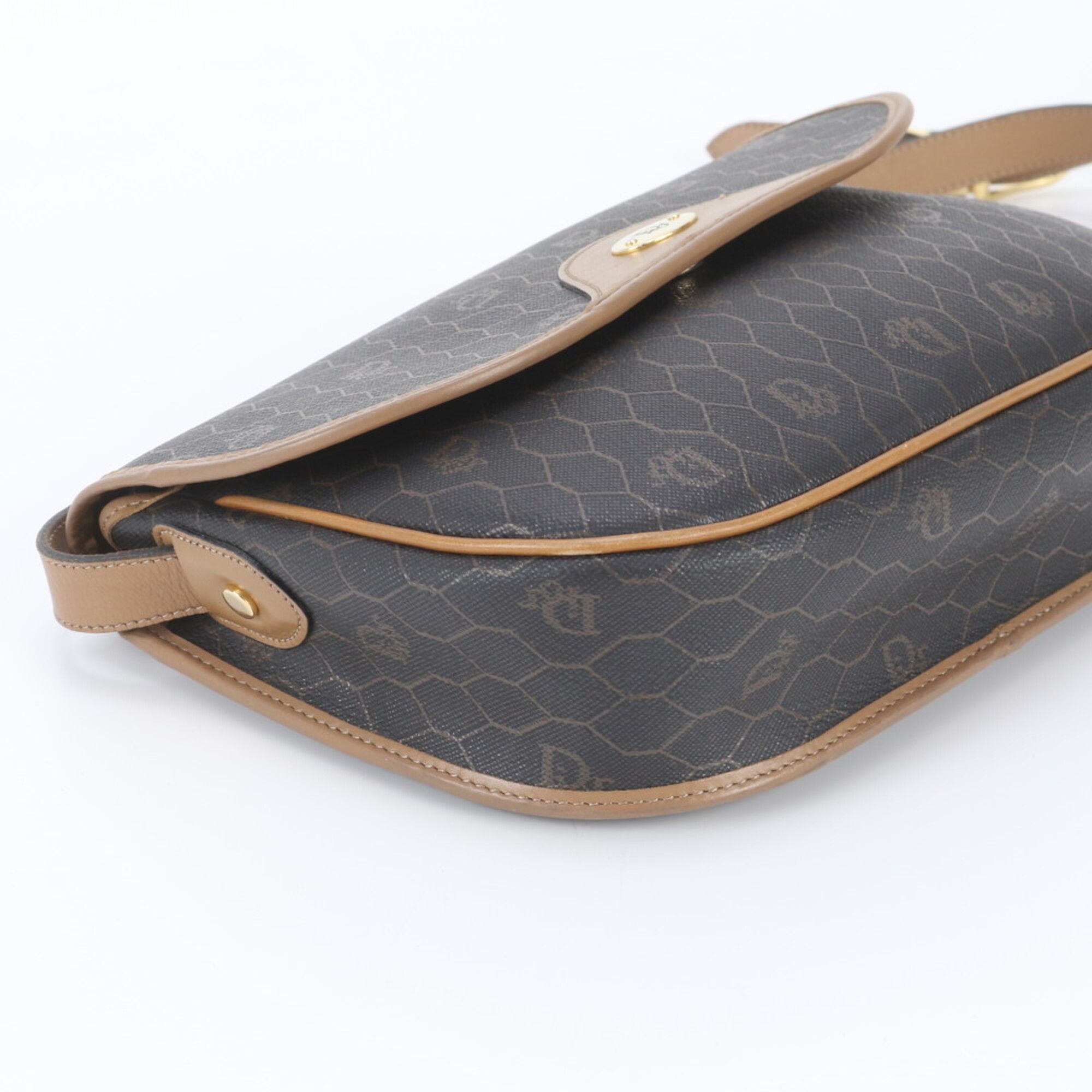 Leather Coated Canvas Shoulder Bag (Pre-Owned) - Christian Dior - Modalova