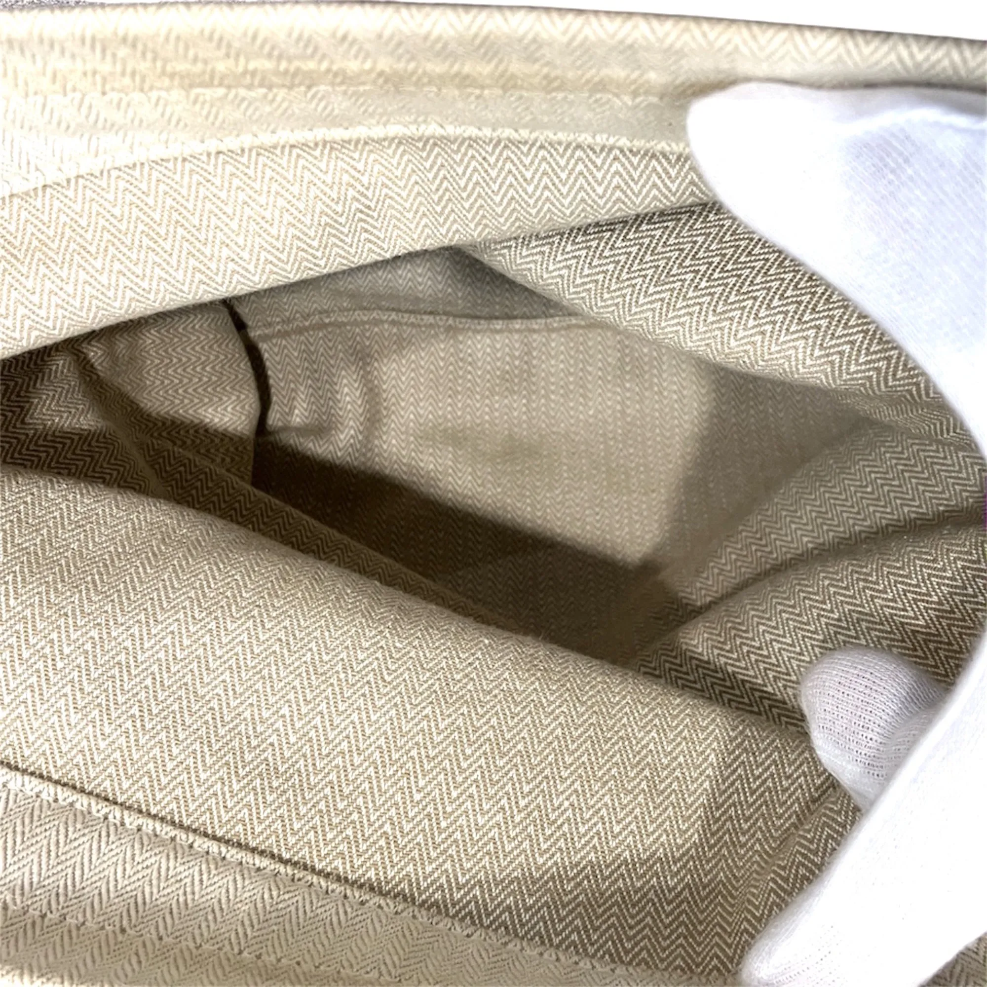 Toile Chevron Swift Leather Shoulder Bag (Pre-Owned) - Hermes - Modalova