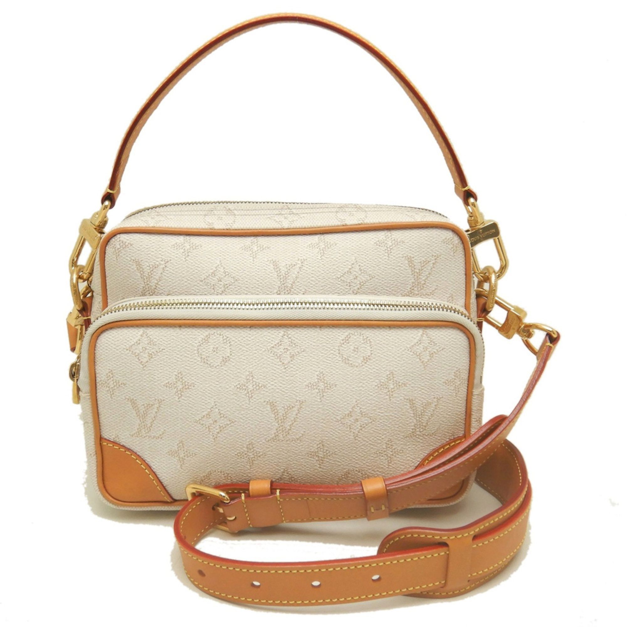 Coated Canvas Leather Shoulder Bag (Pre-Owned) - Louis Vuitton - Modalova