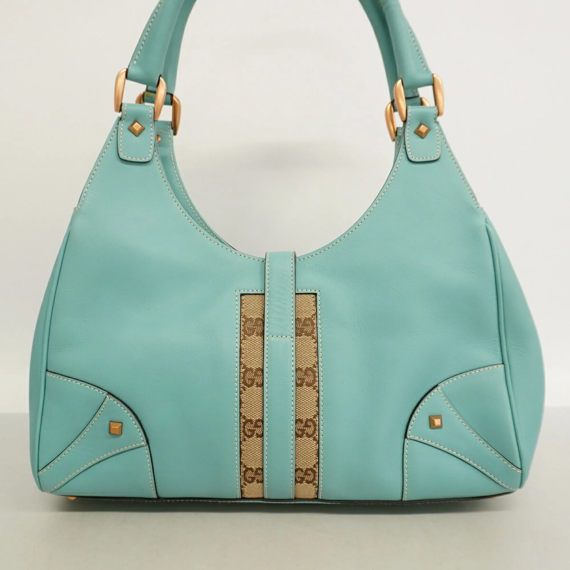Leather Canvas Handbag (Pre-Owned) - Gucci - Modalova