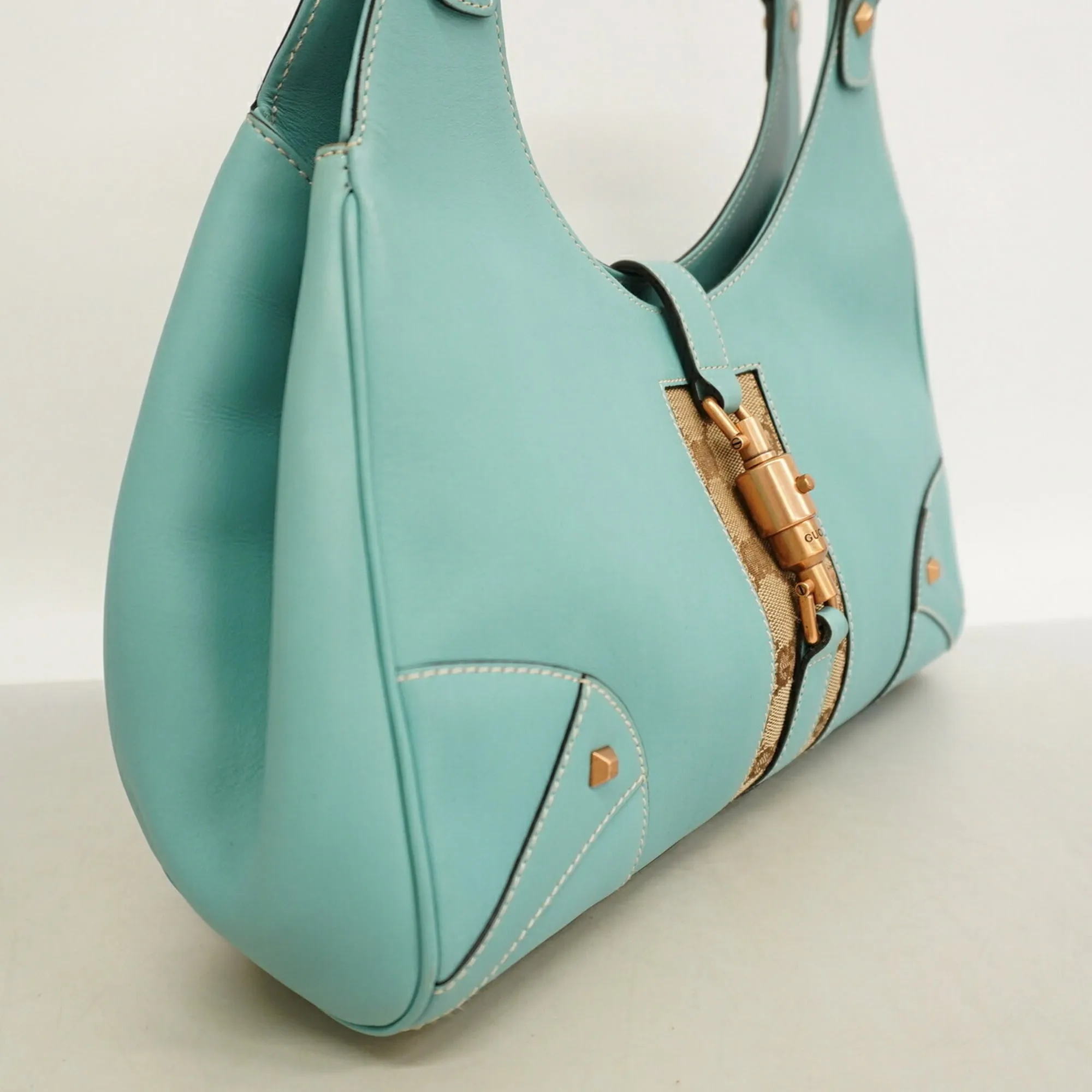 Leather Canvas Handbag (Pre-Owned) - Gucci - Modalova