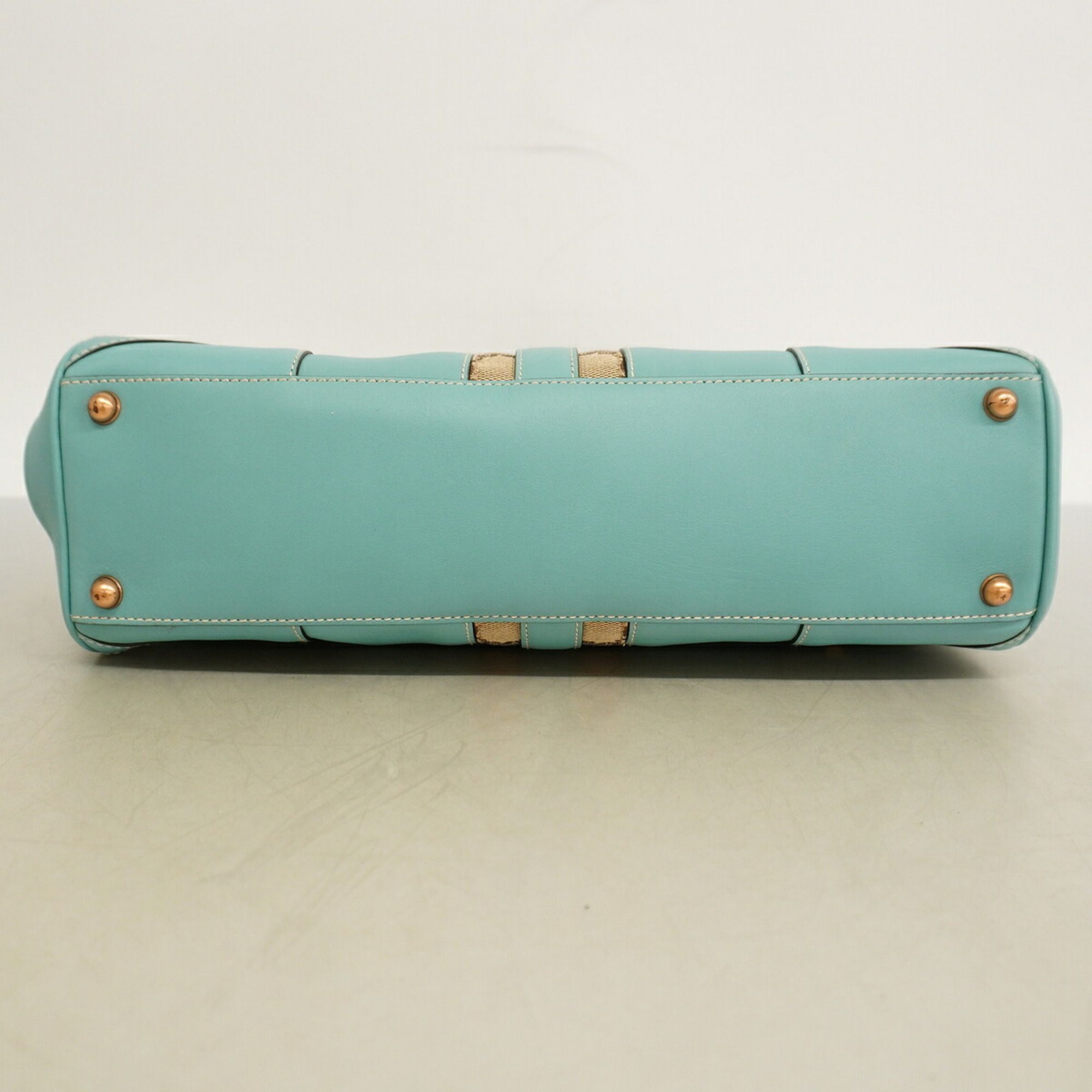 Leather Canvas Handbag (Pre-Owned) - Gucci - Modalova
