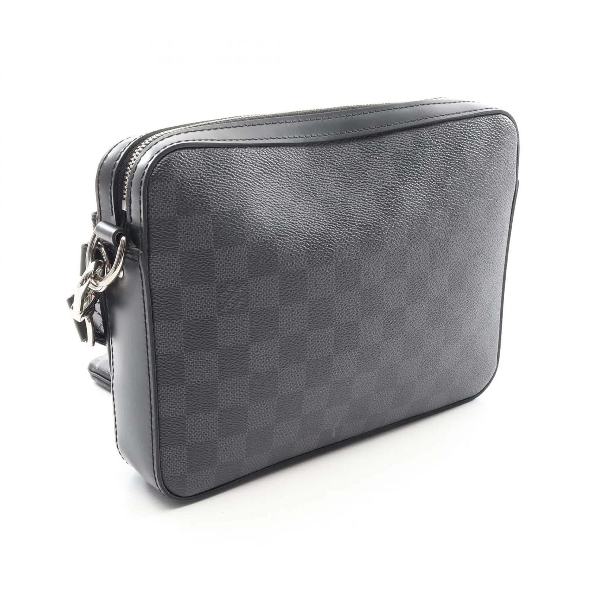 Coated Canvas Damier Graphite Leather Handbag Shoulder Bag (Pre-Owned) - Louis Vuitton - Modalova