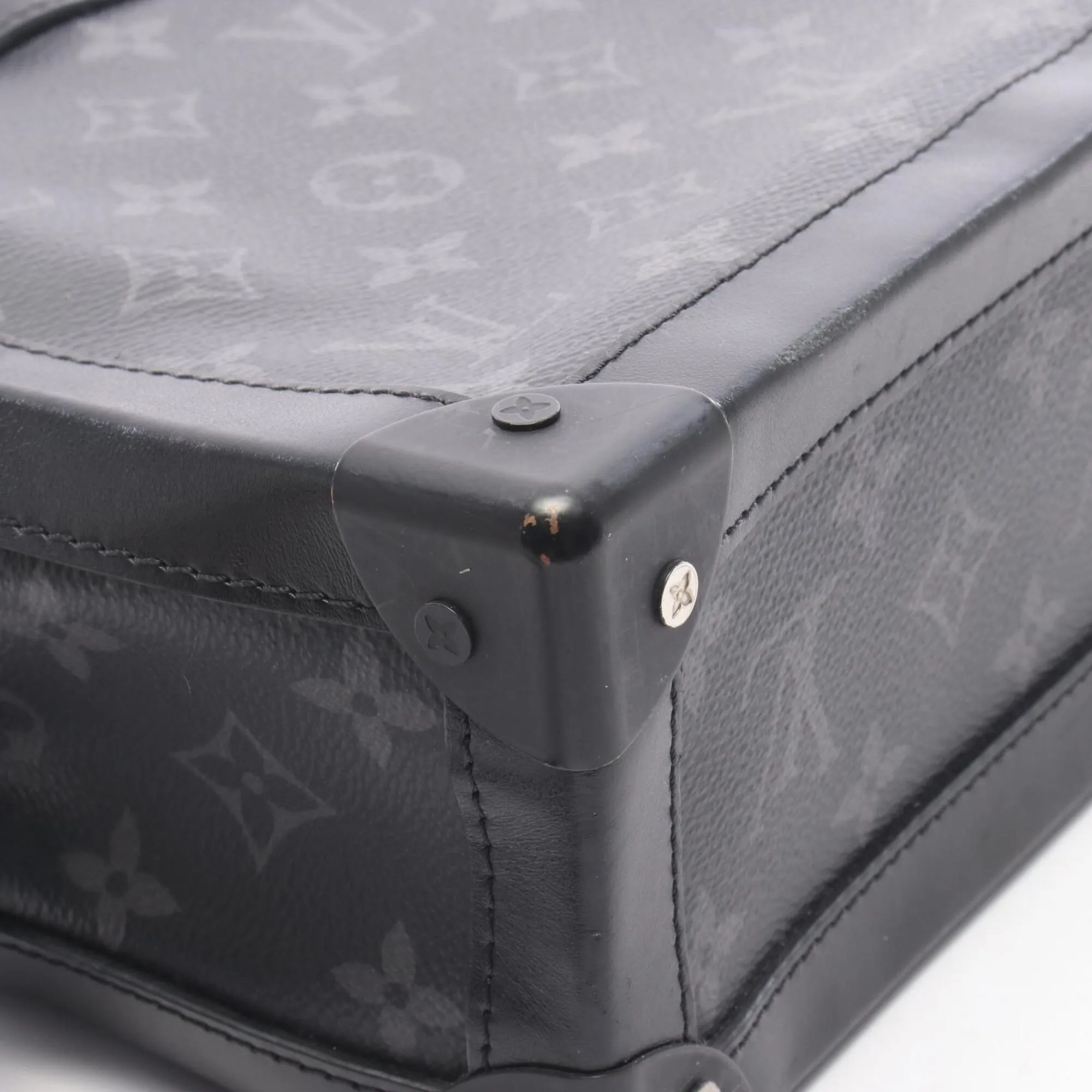 Coated Canvas Monogram Eclipse Leather Handbag Shoulder Bag (Pre-Owned) - Louis Vuitton - Modalova