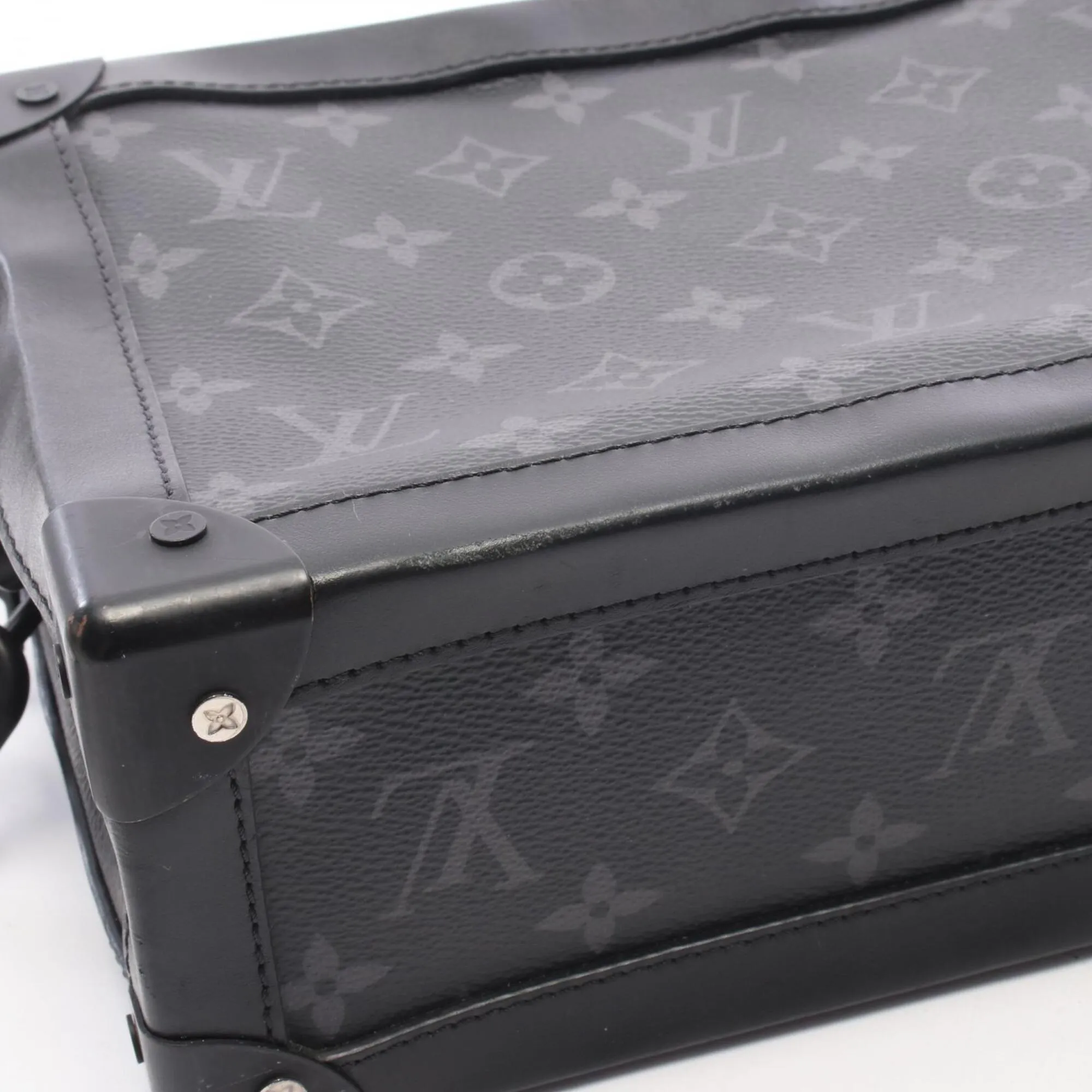 Coated Canvas Monogram Eclipse Leather Handbag Shoulder Bag (Pre-Owned) - Louis Vuitton - Modalova