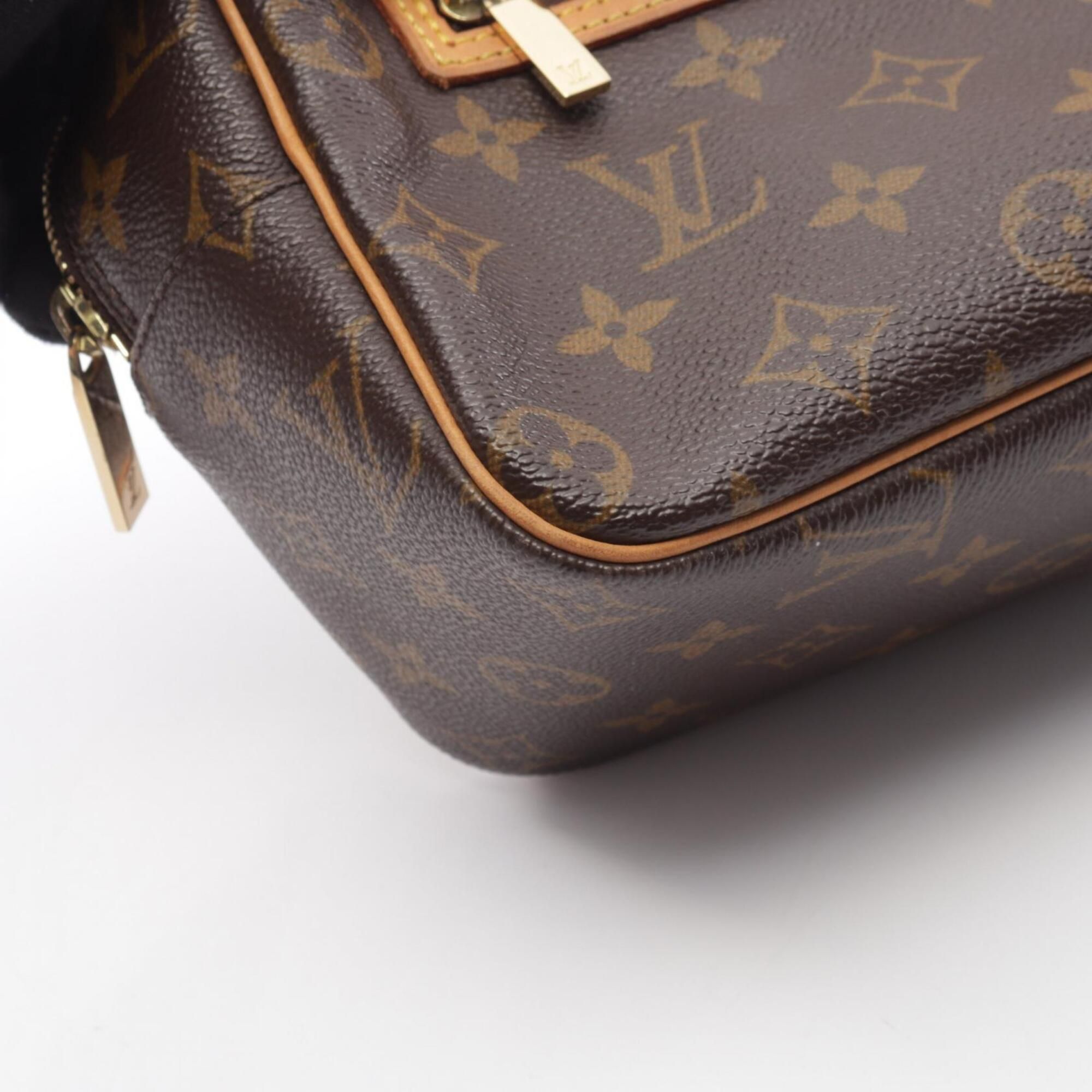 Coated Canvas Monogram Leather Handbag Shoulder Bag (Pre-Owned) - Louis Vuitton - Modalova