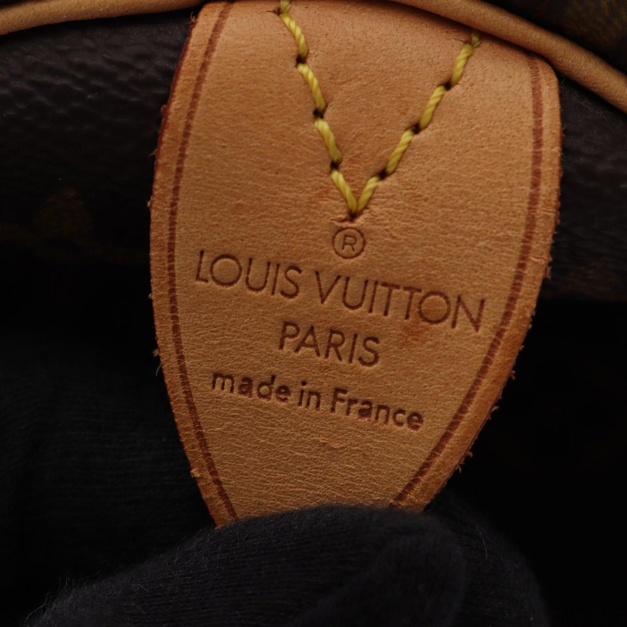 Coated Canvas Monogram Leather Boston Bag Handbag (Pre-Owned) - Louis Vuitton - Modalova