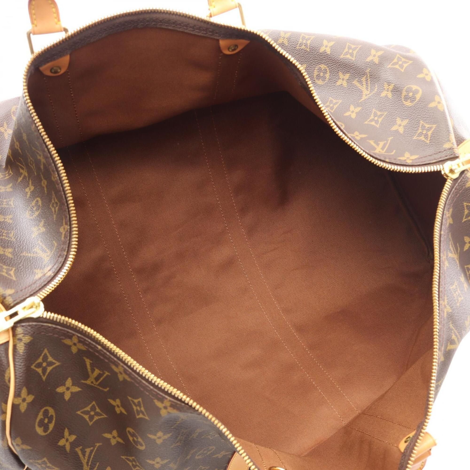 Coated Canvas Monogram Leather Boston Bag Handbag (Pre-Owned) - Louis Vuitton - Modalova