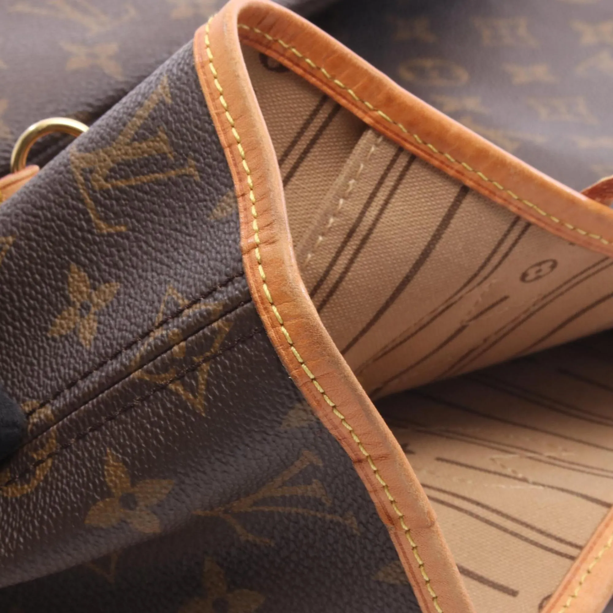 Coated Canvas Monogram Leather Handbag Tote Bag (Pre-Owned) - Louis Vuitton - Modalova