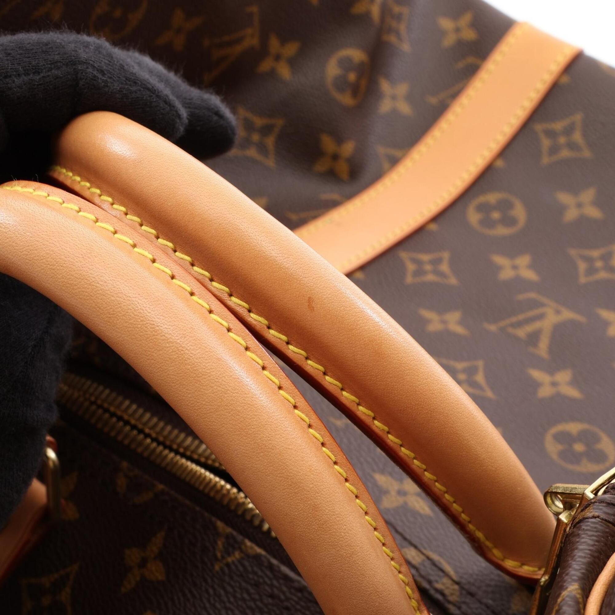 Coated Canvas Monogram Leather Boston Bag Handbag (Pre-Owned) - Louis Vuitton - Modalova