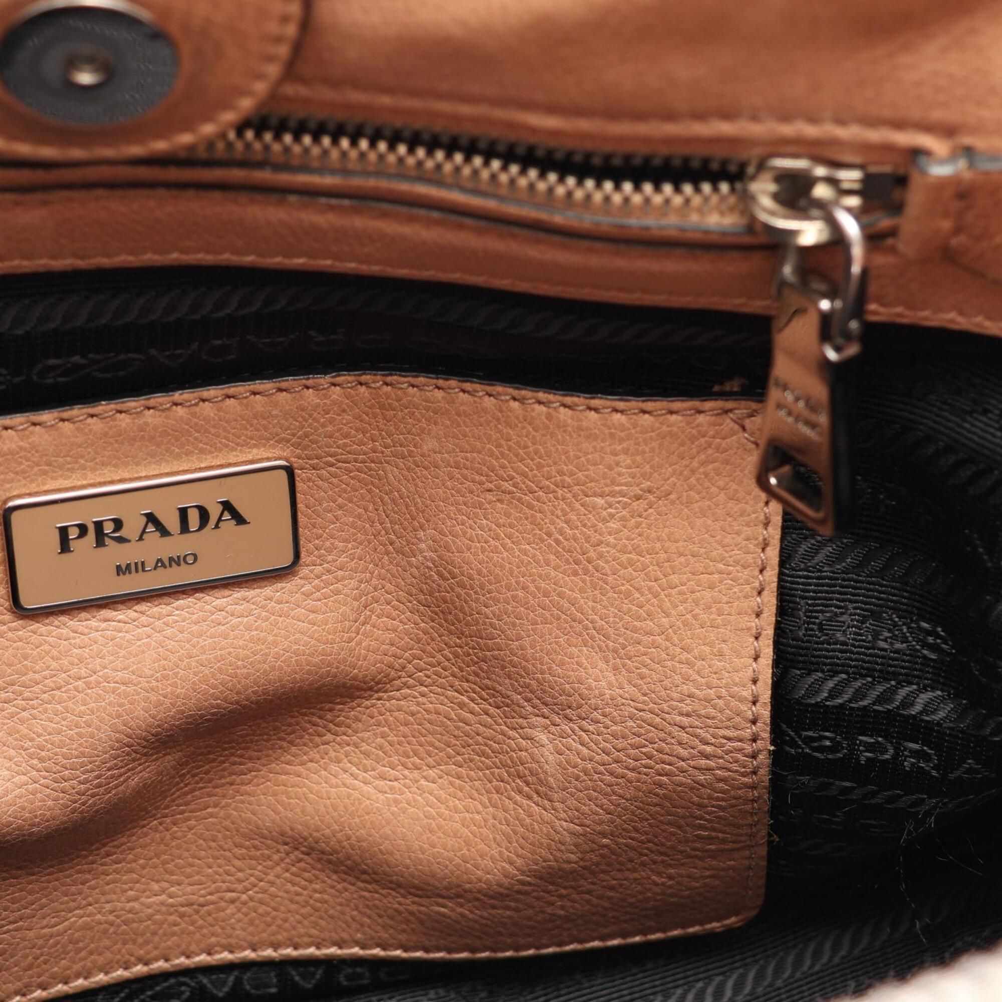 Leather Handbag (Pre-Owned) - Prada - Modalova