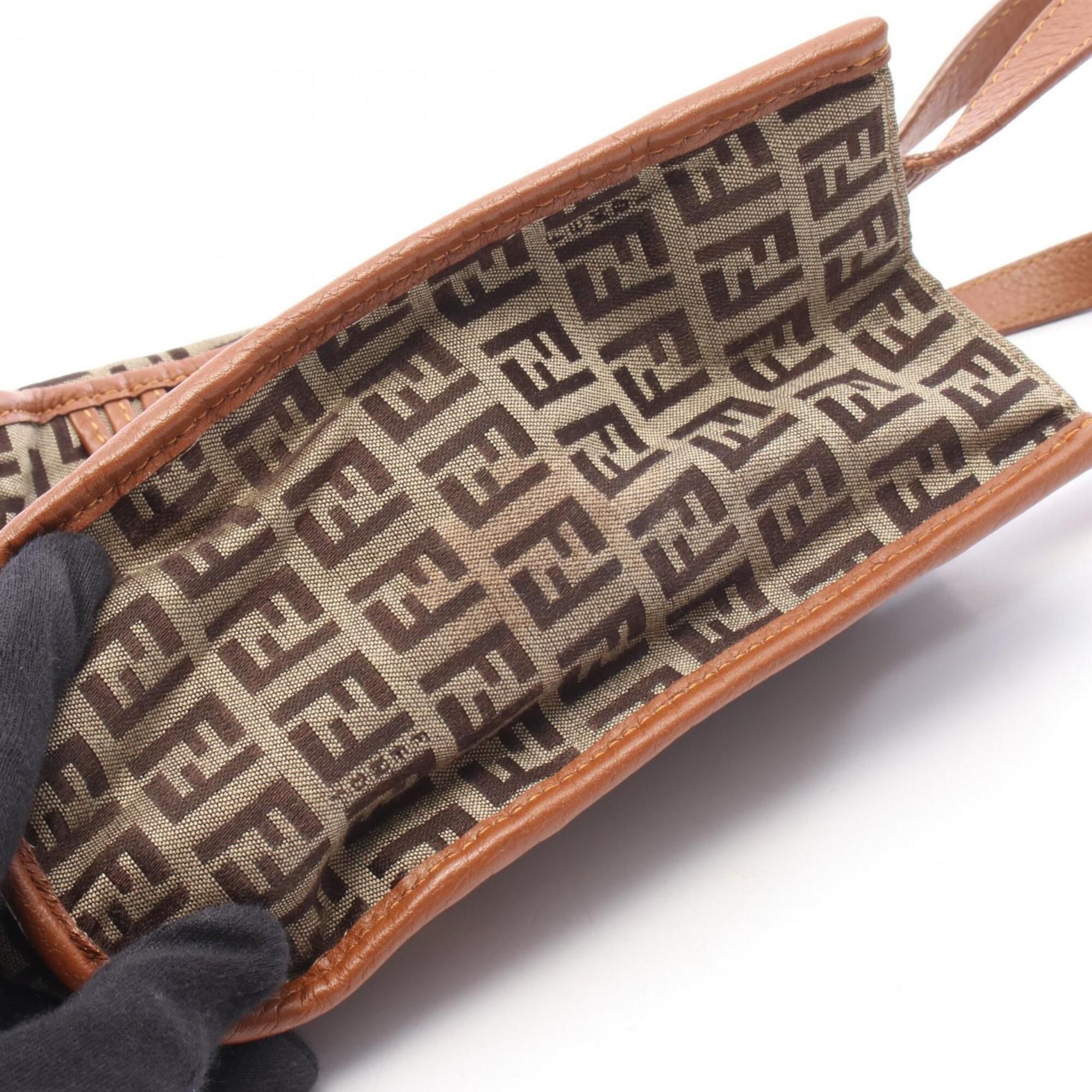 Canvas Leather Handbag (Pre-Owned) - Fendi - Modalova