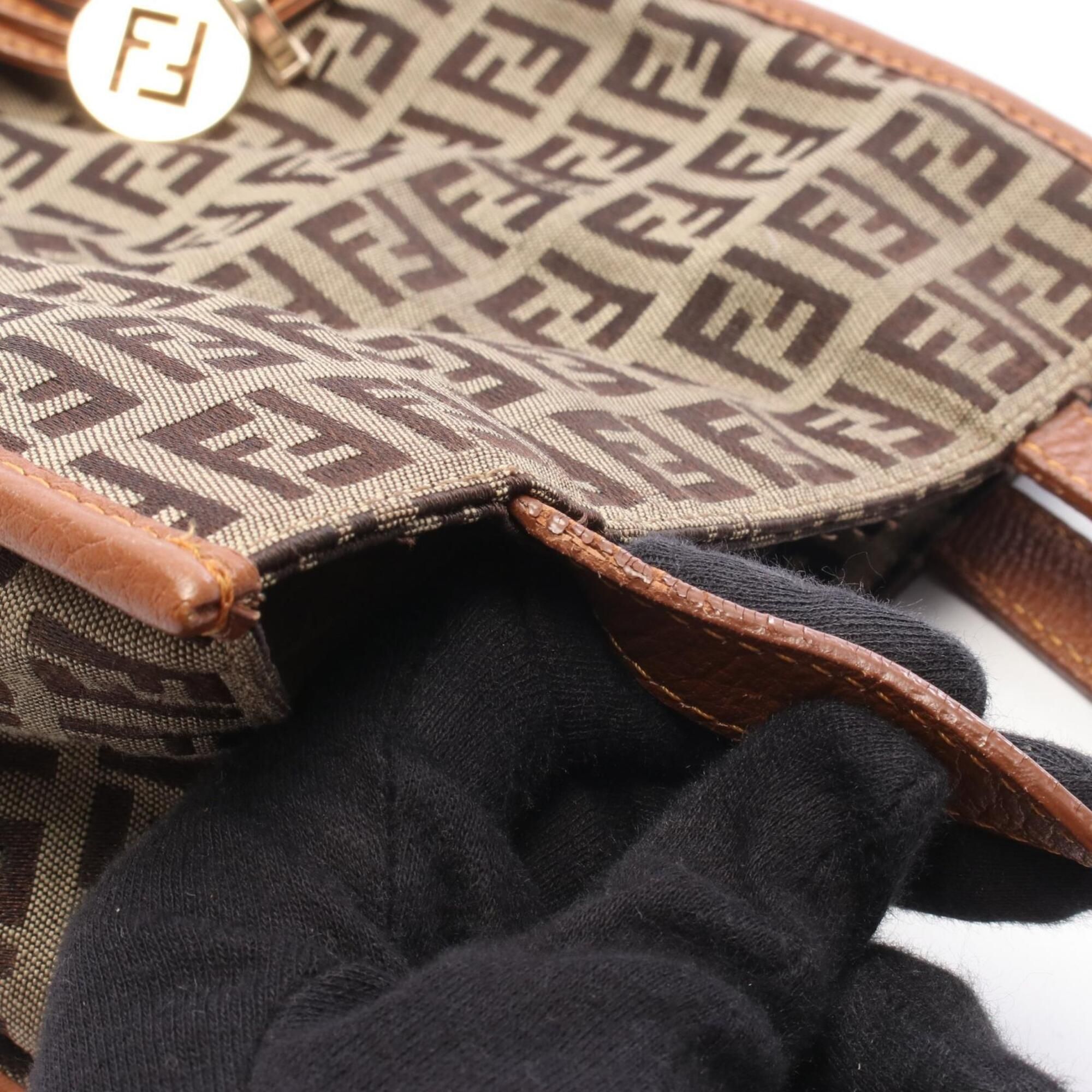 Canvas Leather Handbag (Pre-Owned) - Fendi - Modalova