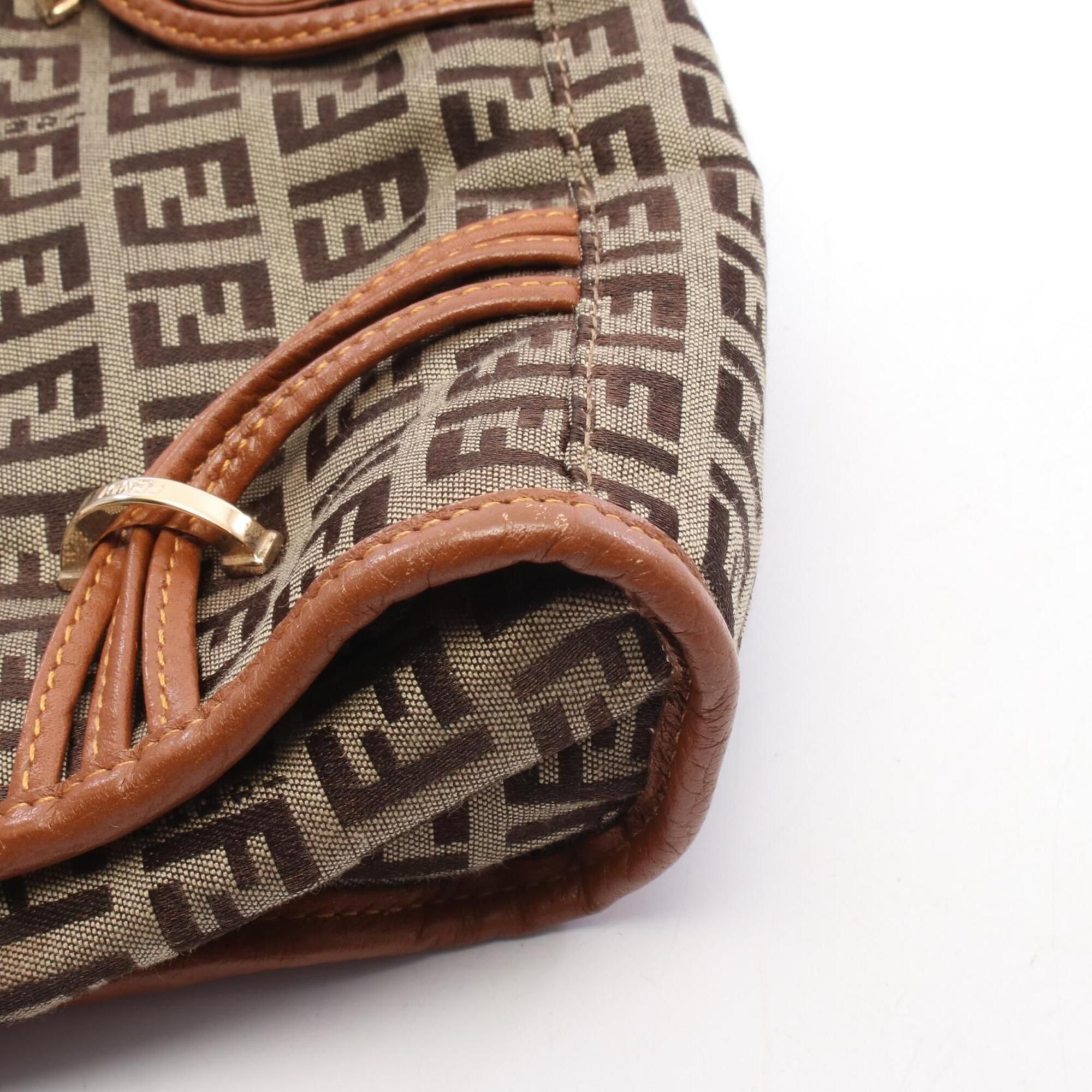 Canvas Leather Handbag (Pre-Owned) - Fendi - Modalova