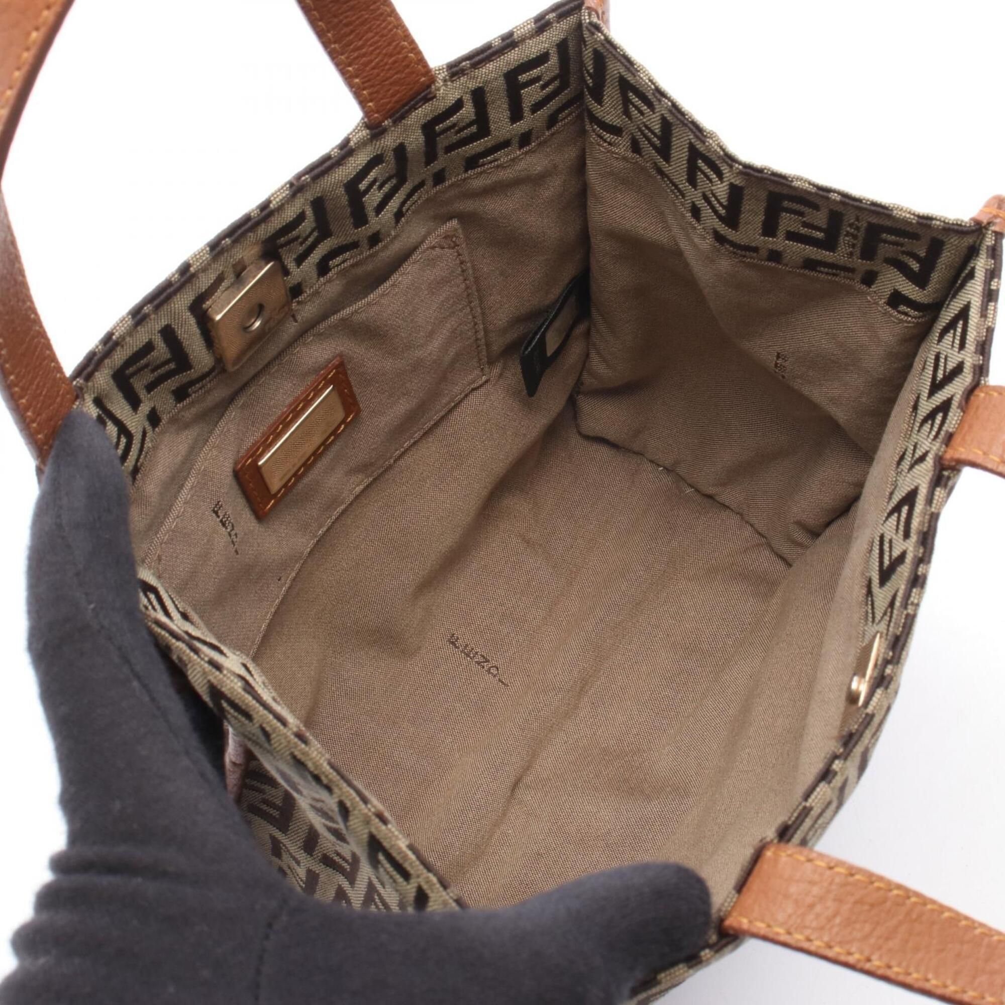 Canvas Leather Handbag (Pre-Owned) - Fendi - Modalova