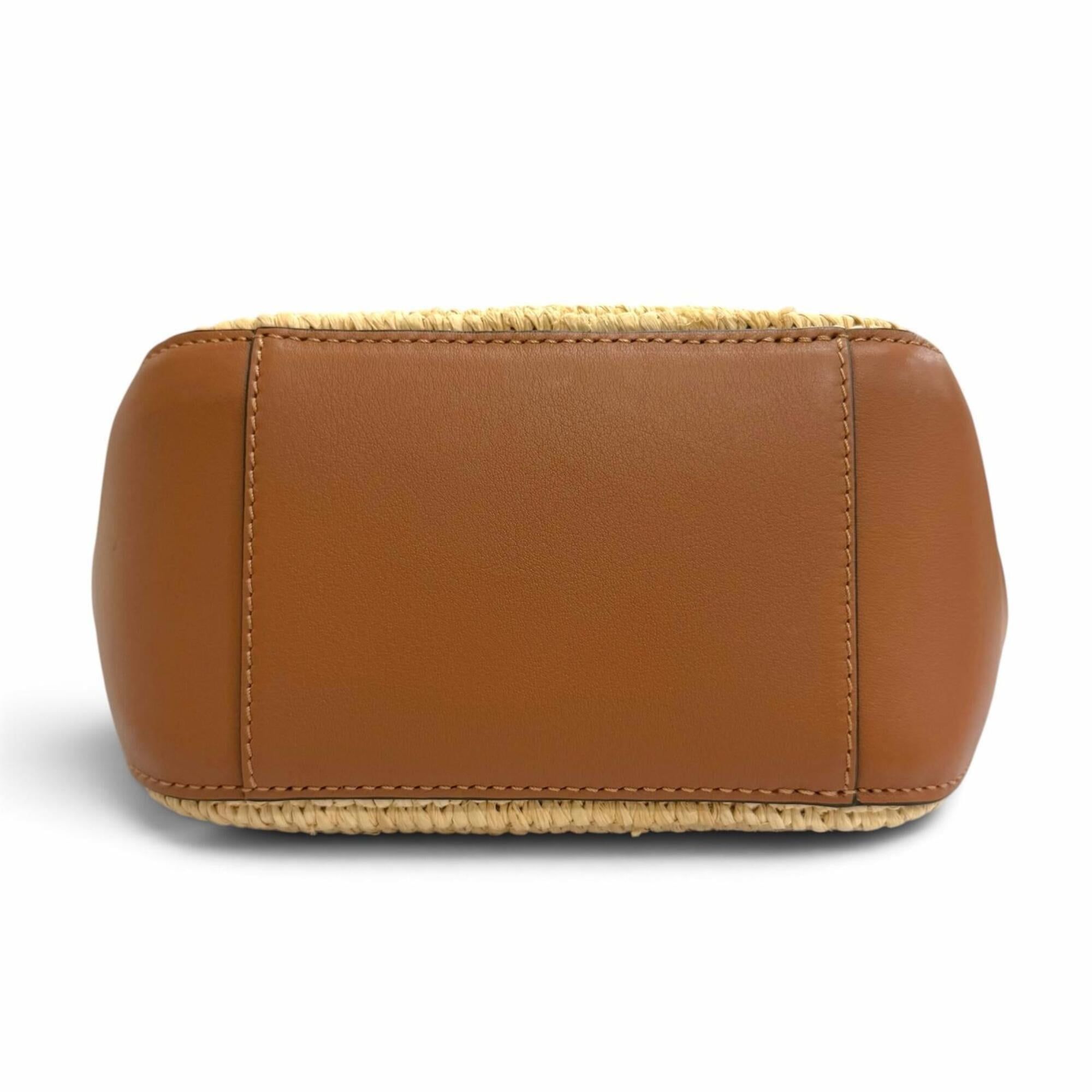 Raffia Leather Handbag Shoulder Bag (Pre-Owned) - Loewe - Modalova