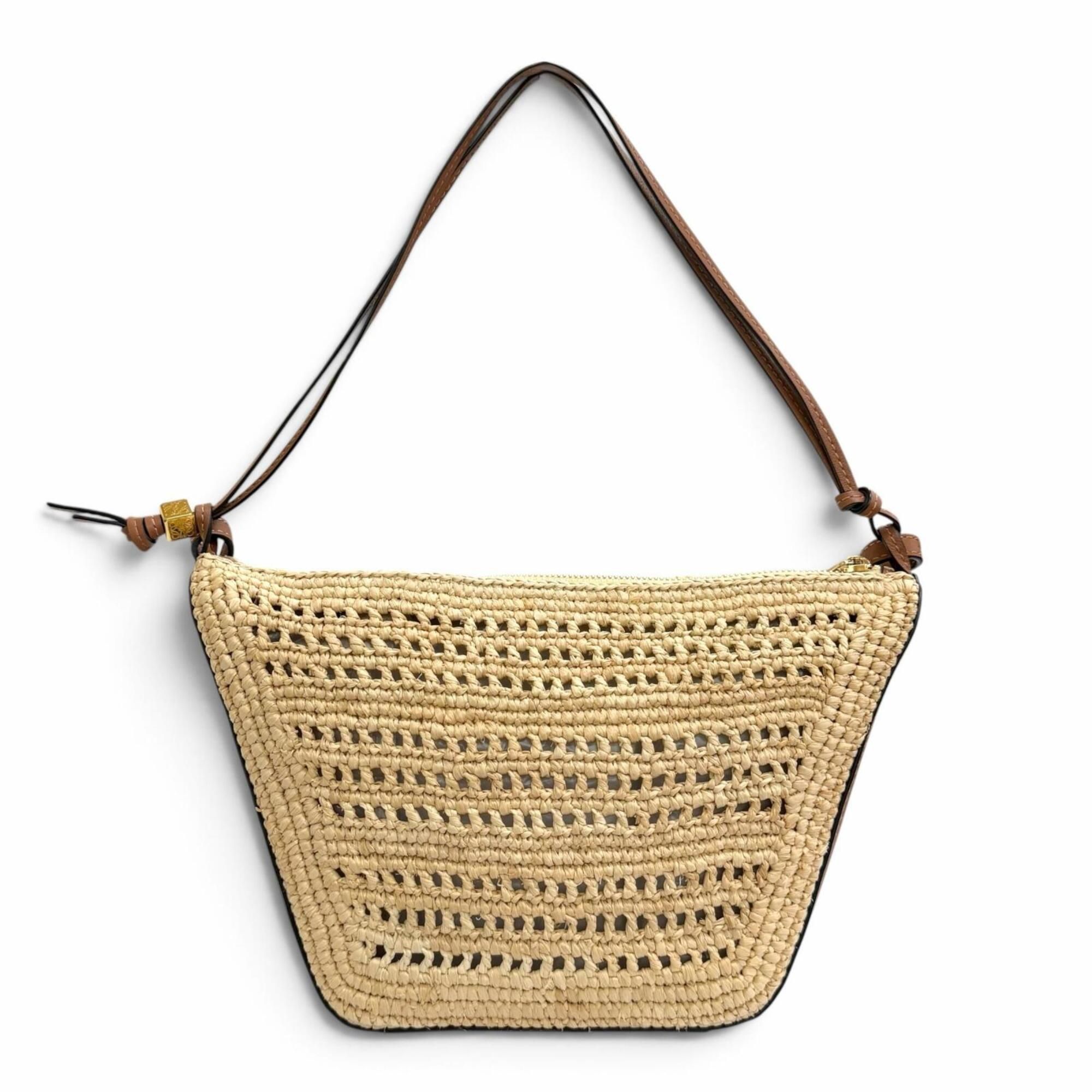 Raffia Leather Handbag Shoulder Bag (Pre-Owned) - Loewe - Modalova