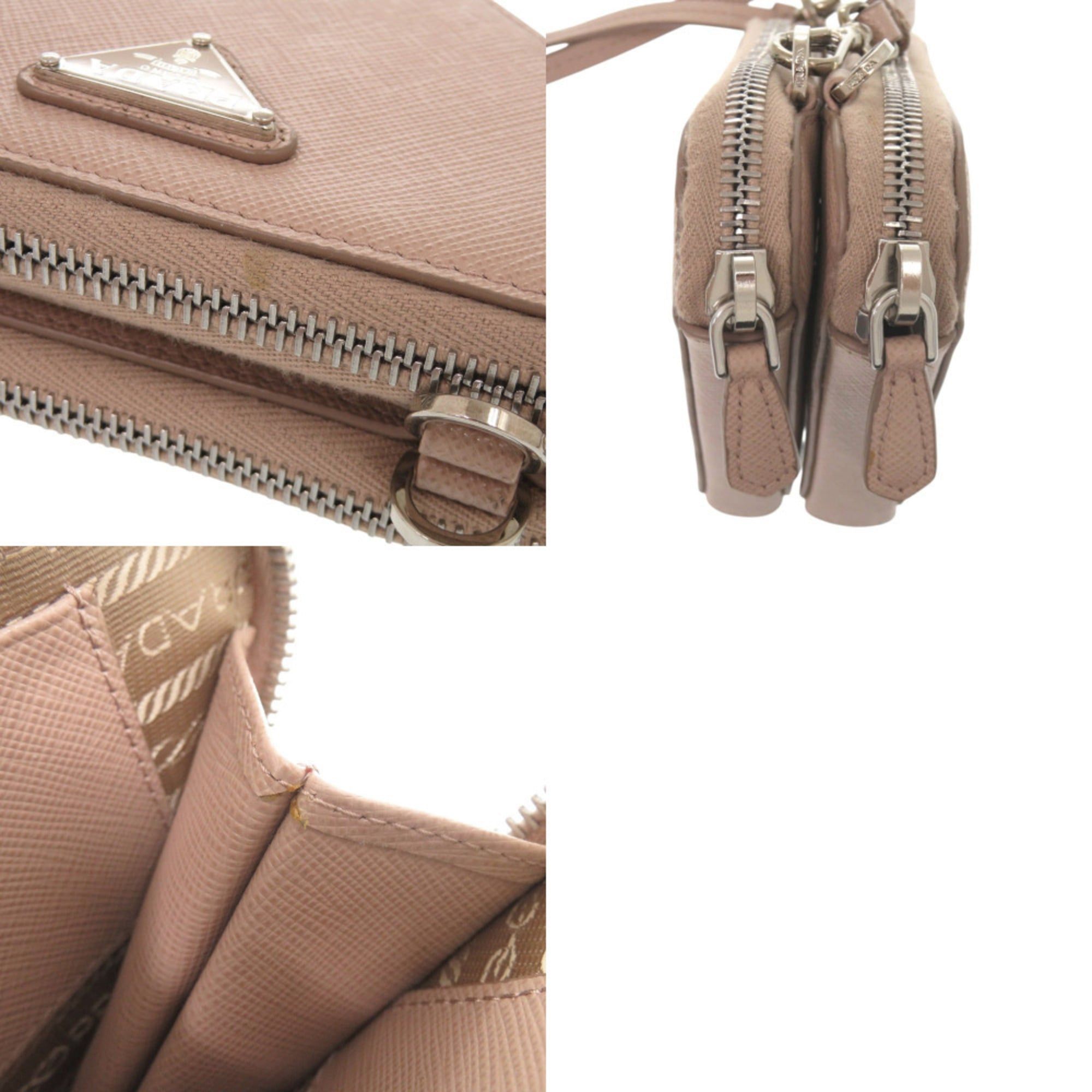 Leather Saffiano Triangle Shoulder Bag (Pre-Owned) - Prada - Modalova