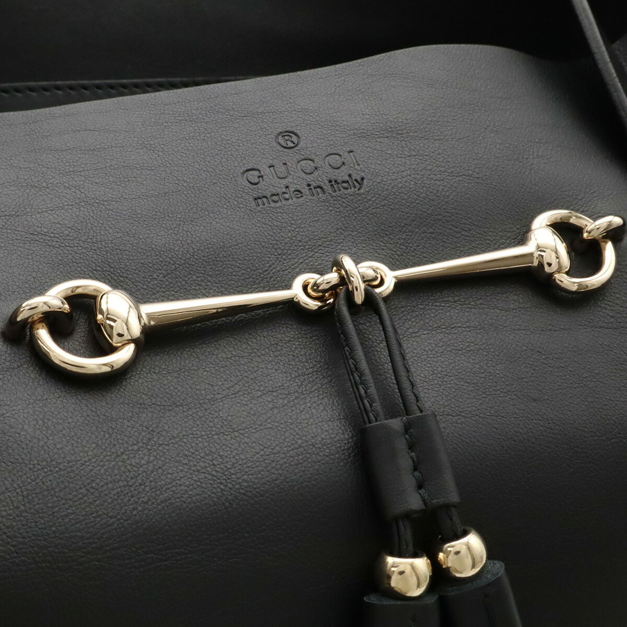 Leather Pouch Tote Bag (Pre-Owned) - Gucci - Modalova