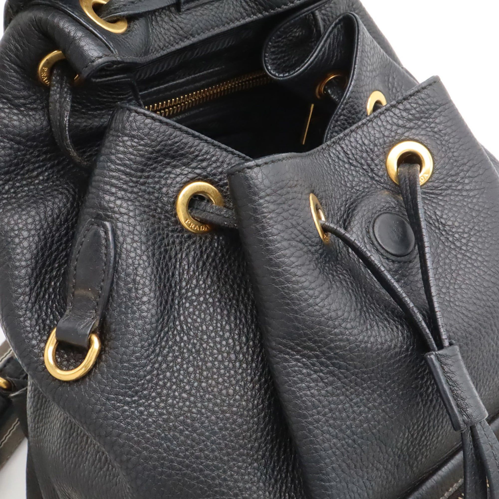 Leather Backpack (Pre-Owned) - Prada - Modalova