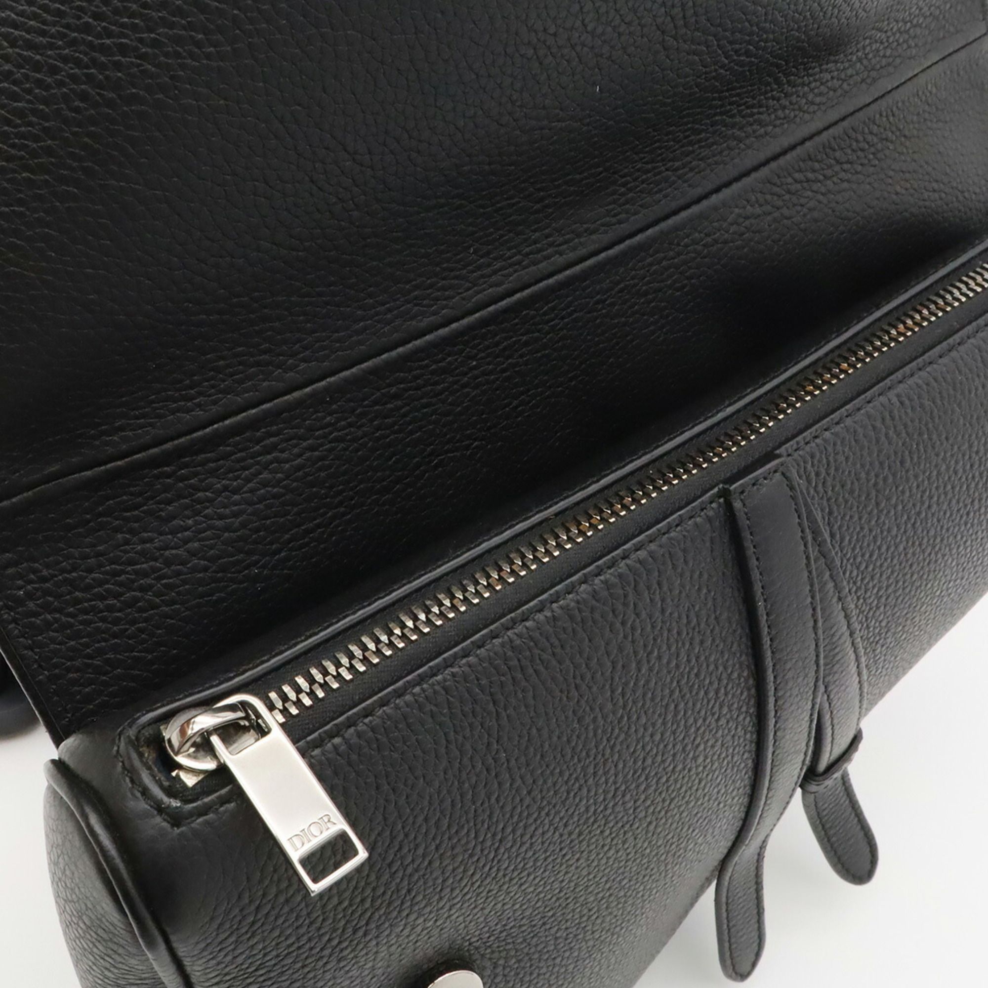 Leather Canvas Saddle Bag Sling Bag (Pre-Owned) - Christian Dior - Modalova