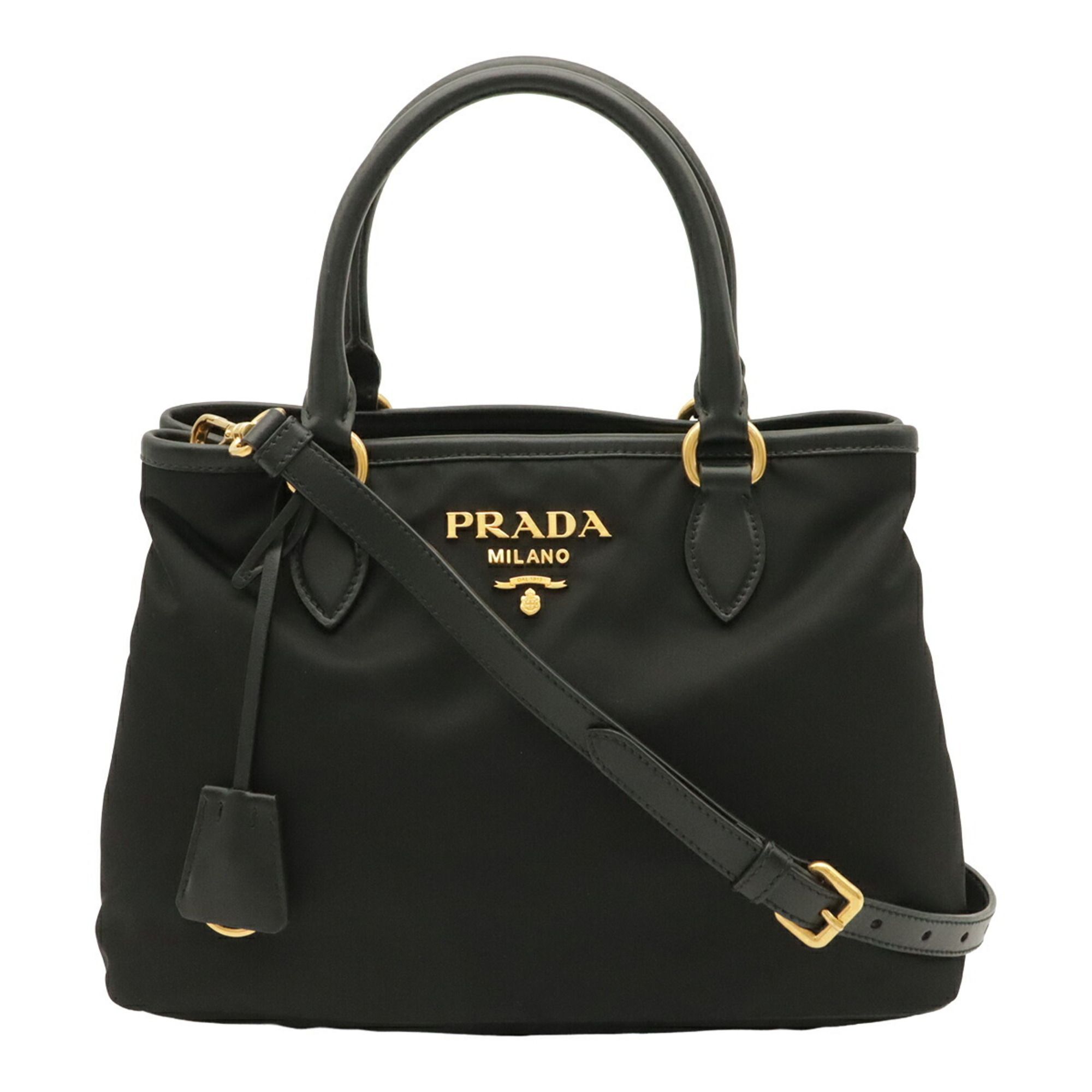 Nylon Leather Handbag Shoulder Bag (Pre-Owned) - Prada - Modalova