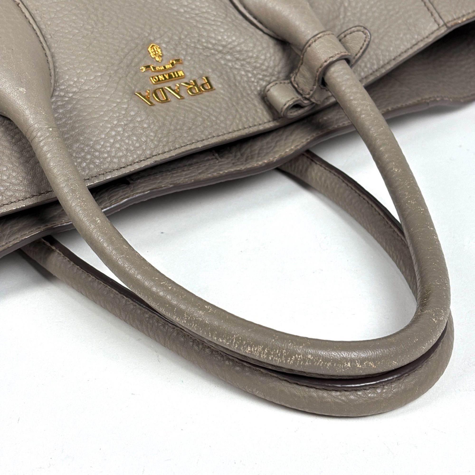 Leather Tote Bag (Pre-Owned) - Prada - Modalova