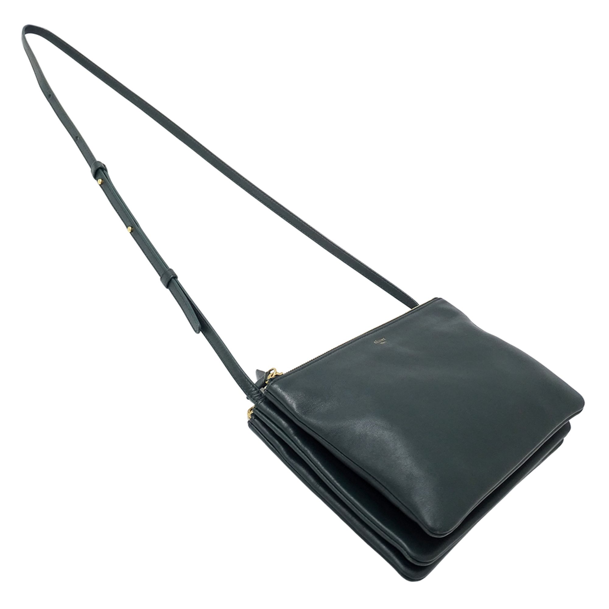 Leather Handbag Pochette Shoulder Bag (Pre-Owned) - Celine - Modalova