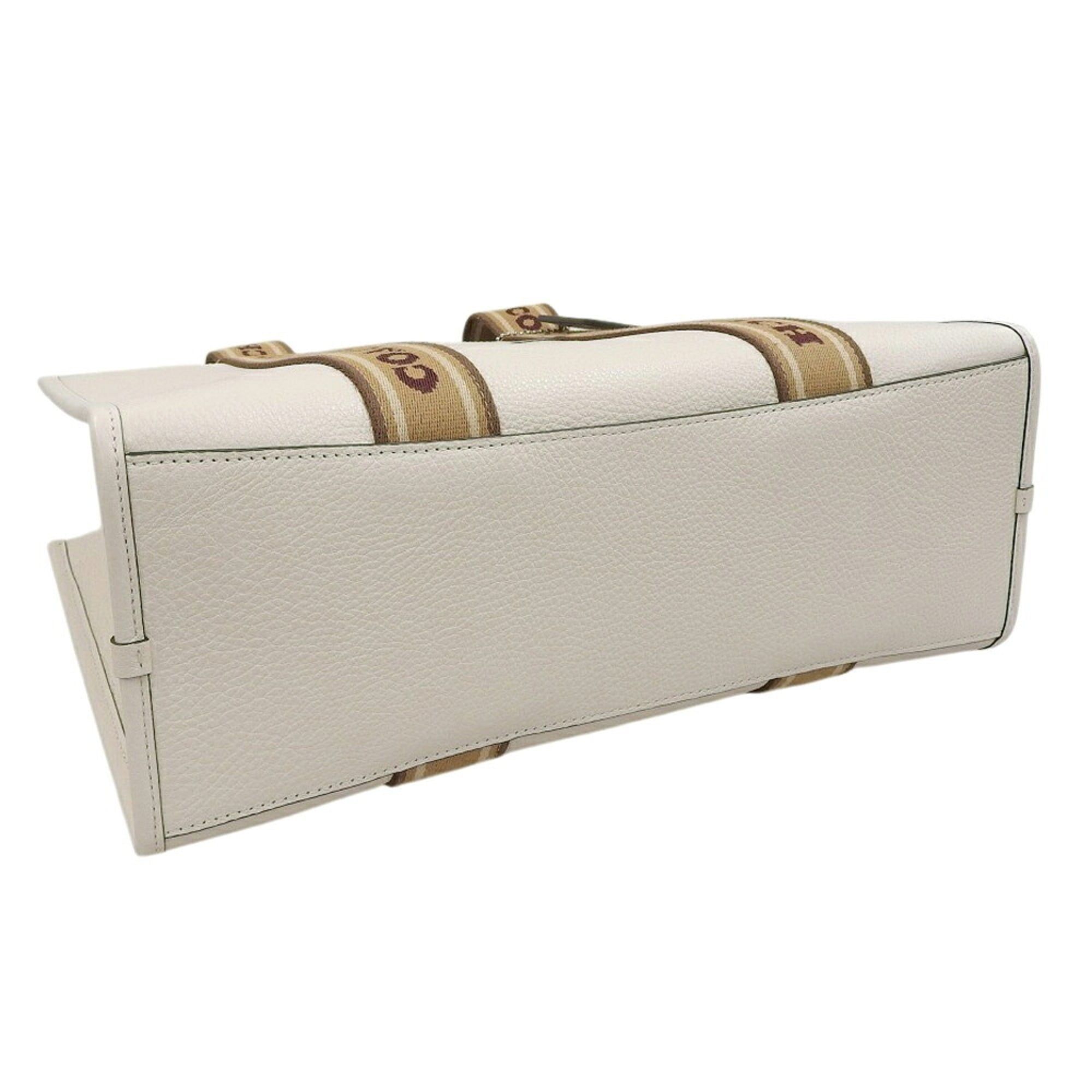 Leather Canvas Handbag Shoulder Bag (Pre-Owned) - Coach - Modalova