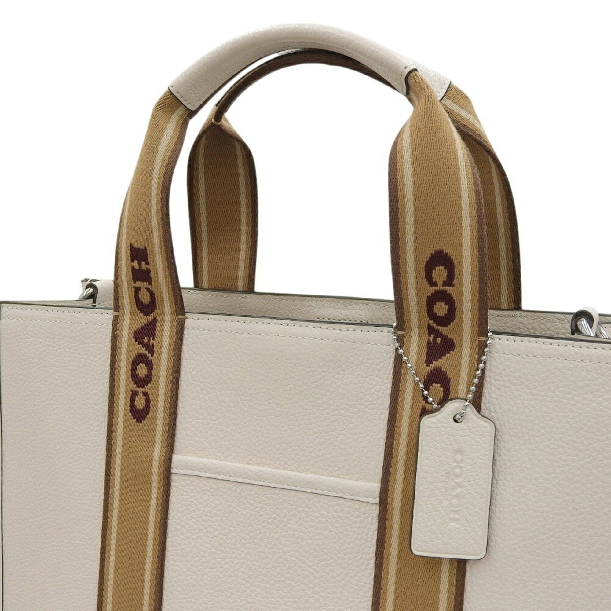 Leather Canvas Handbag Shoulder Bag (Pre-Owned) - Coach - Modalova