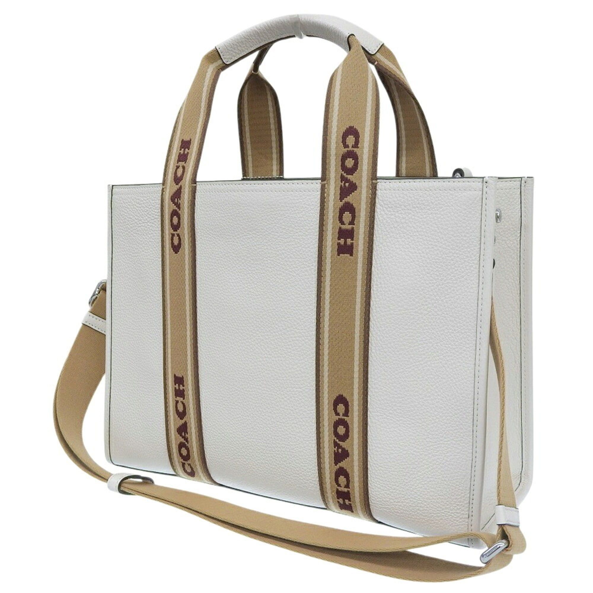 Leather Canvas Handbag Shoulder Bag (Pre-Owned) - Coach - Modalova