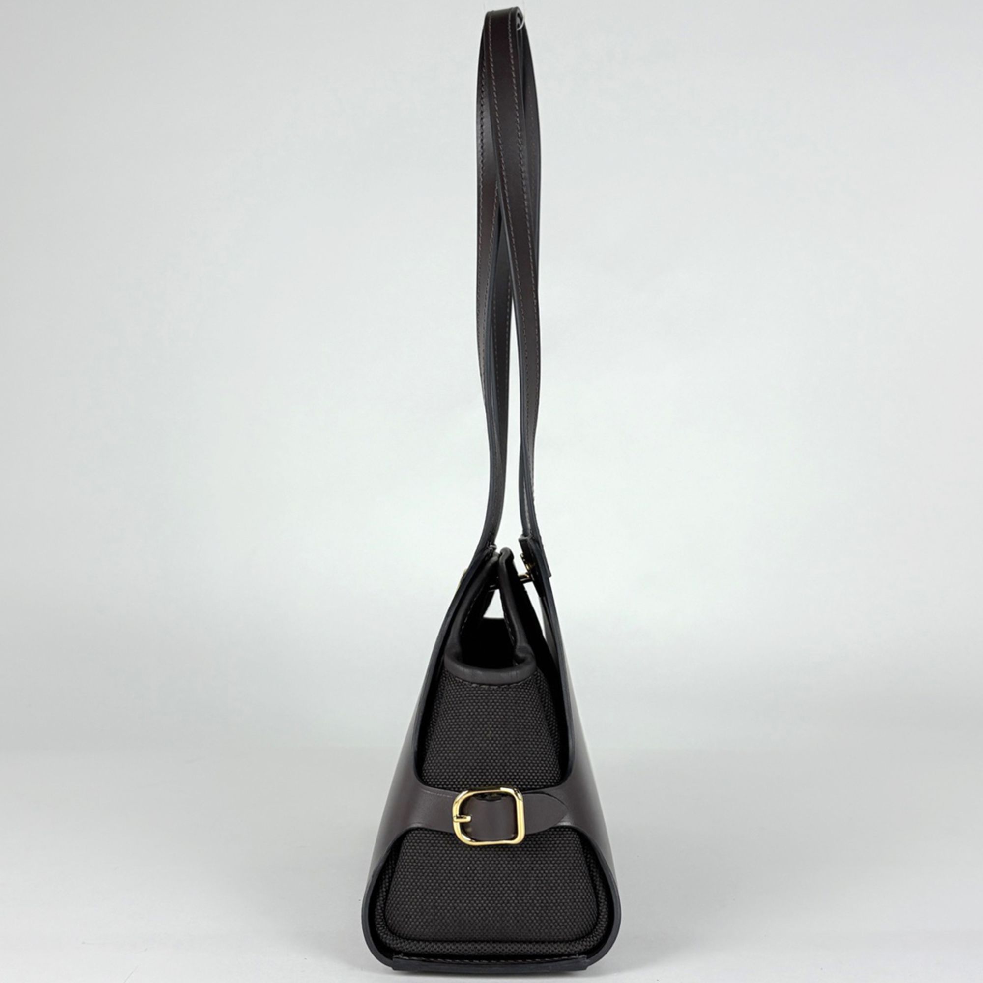 Sellier Canvas Vache Leather Shoulder Bag (Pre-Owned) - Hermes - Modalova