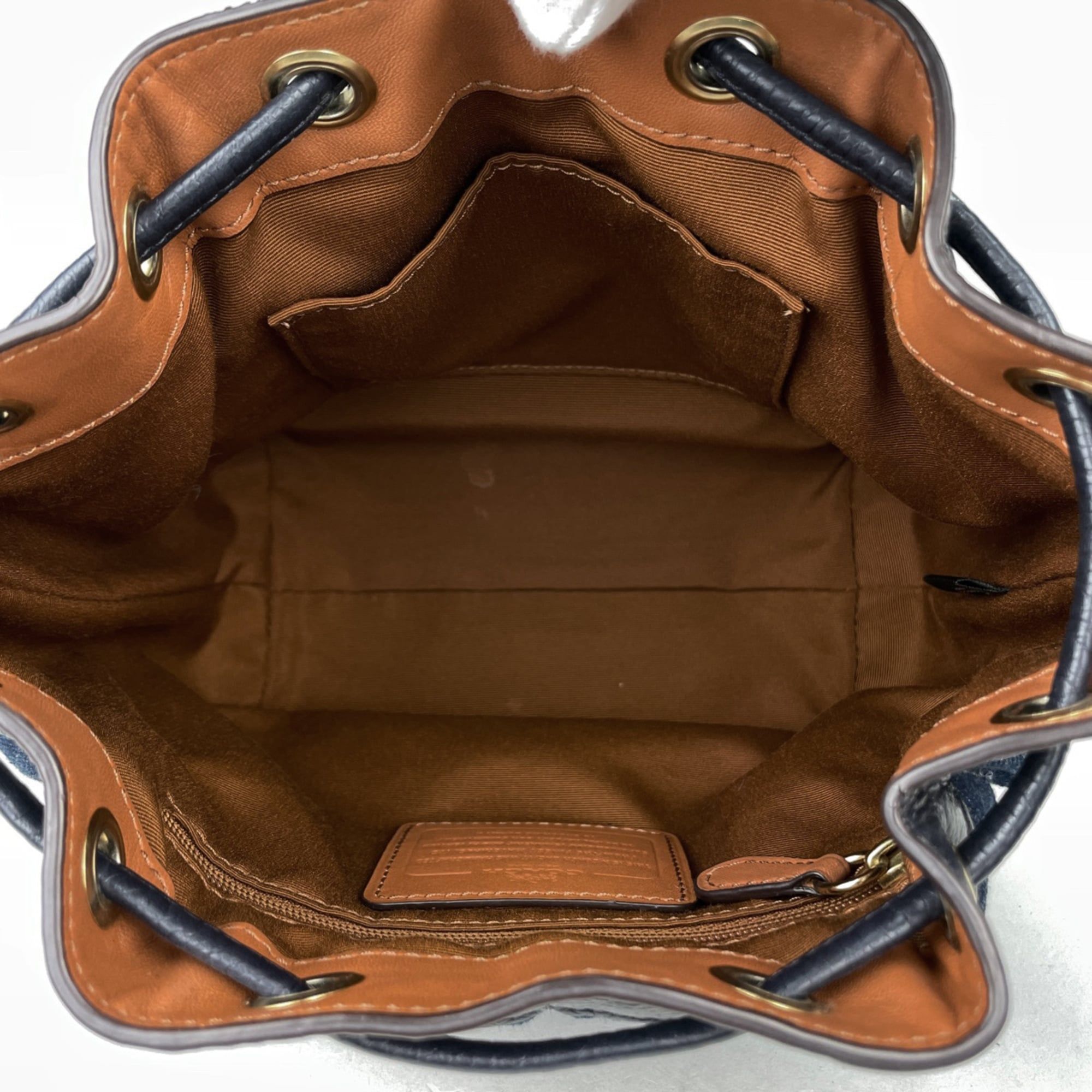 Denim Leather Shoulder Bag (Pre-Owned) - Coach - Modalova